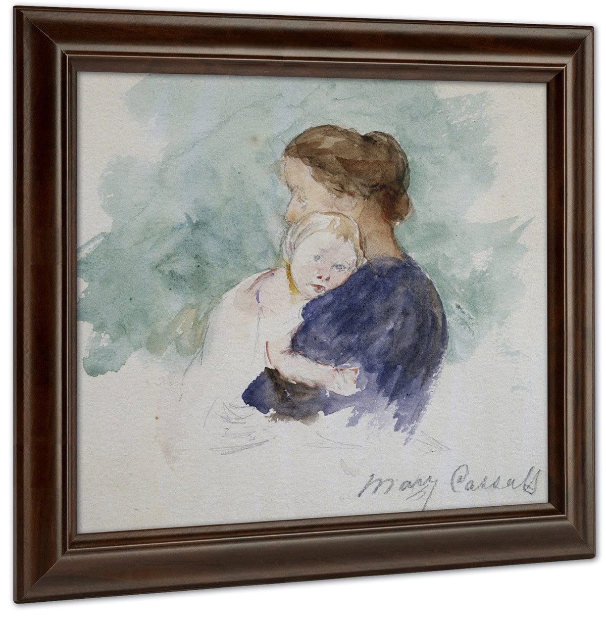 Watercolor Of Mother And Child By Mary Cassatt - Image 4