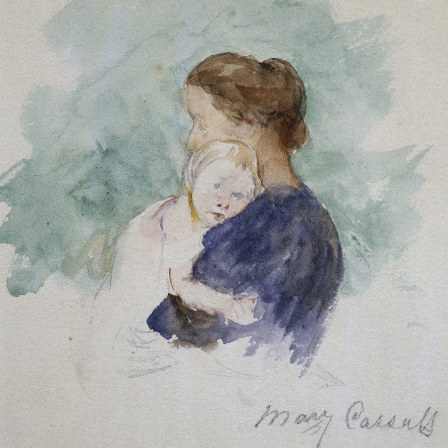 Watercolor Of Mother And Child By Mary Cassatt - Image 5