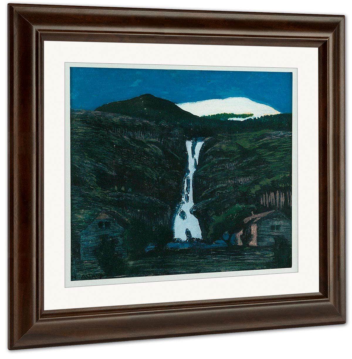 Waterfall And Glacier By Nicolai Astrup - Image 2