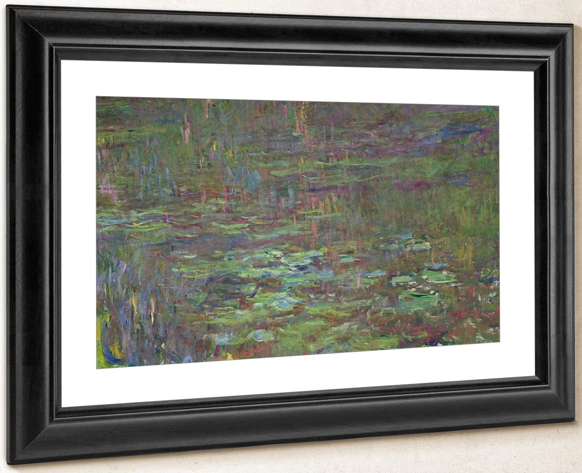 Waterlilies At Sunset (Detail From The Right Hand Side) By Claude Monet - Image 2