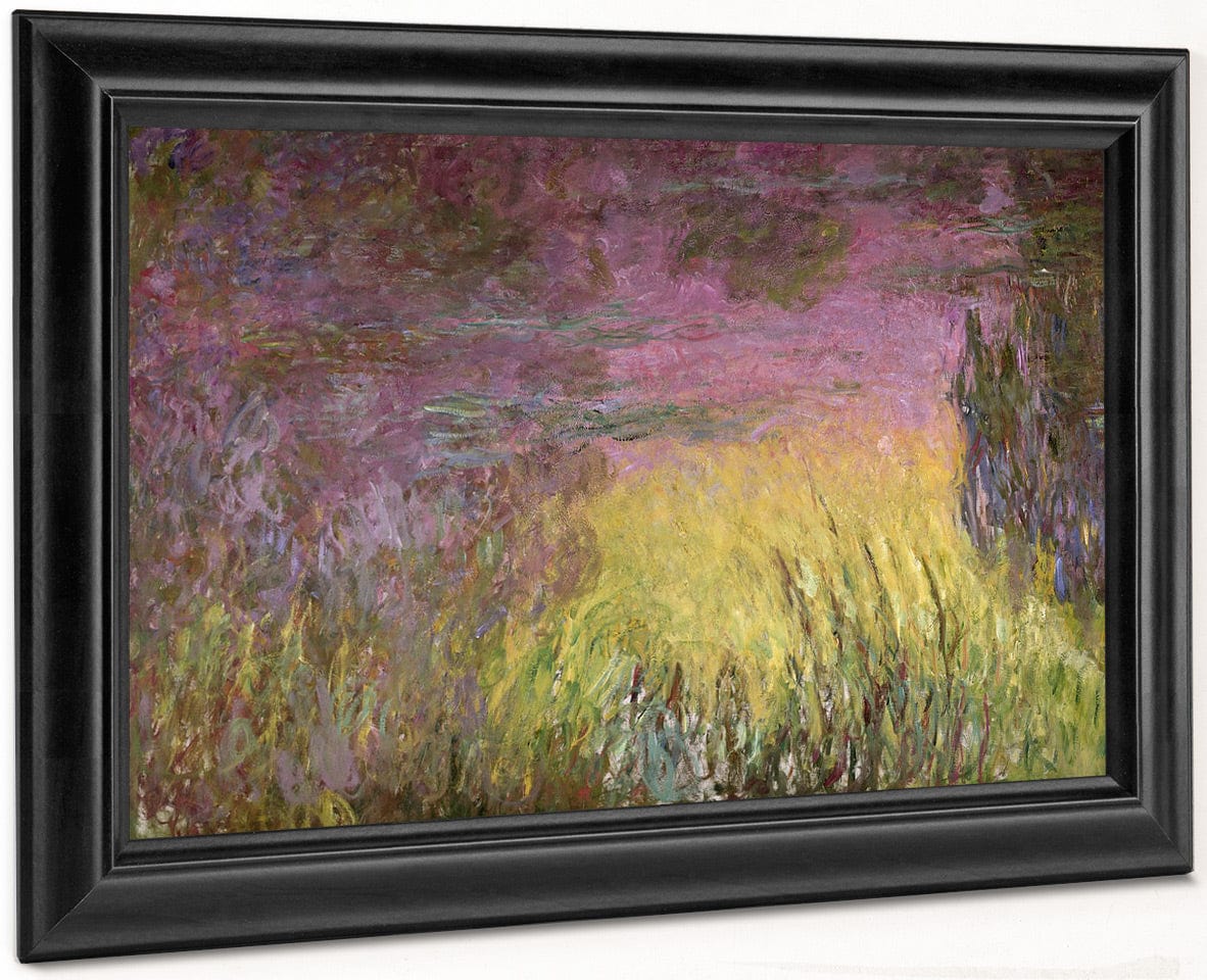 Waterlilies At Sunset, (Detail Of Left Side) By Claude Monet - Image 6
