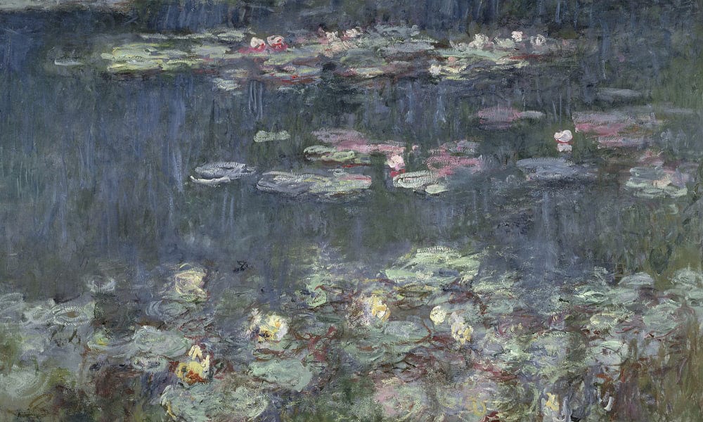 Waterlilies Green Reflections By Claude Monet - Image 7