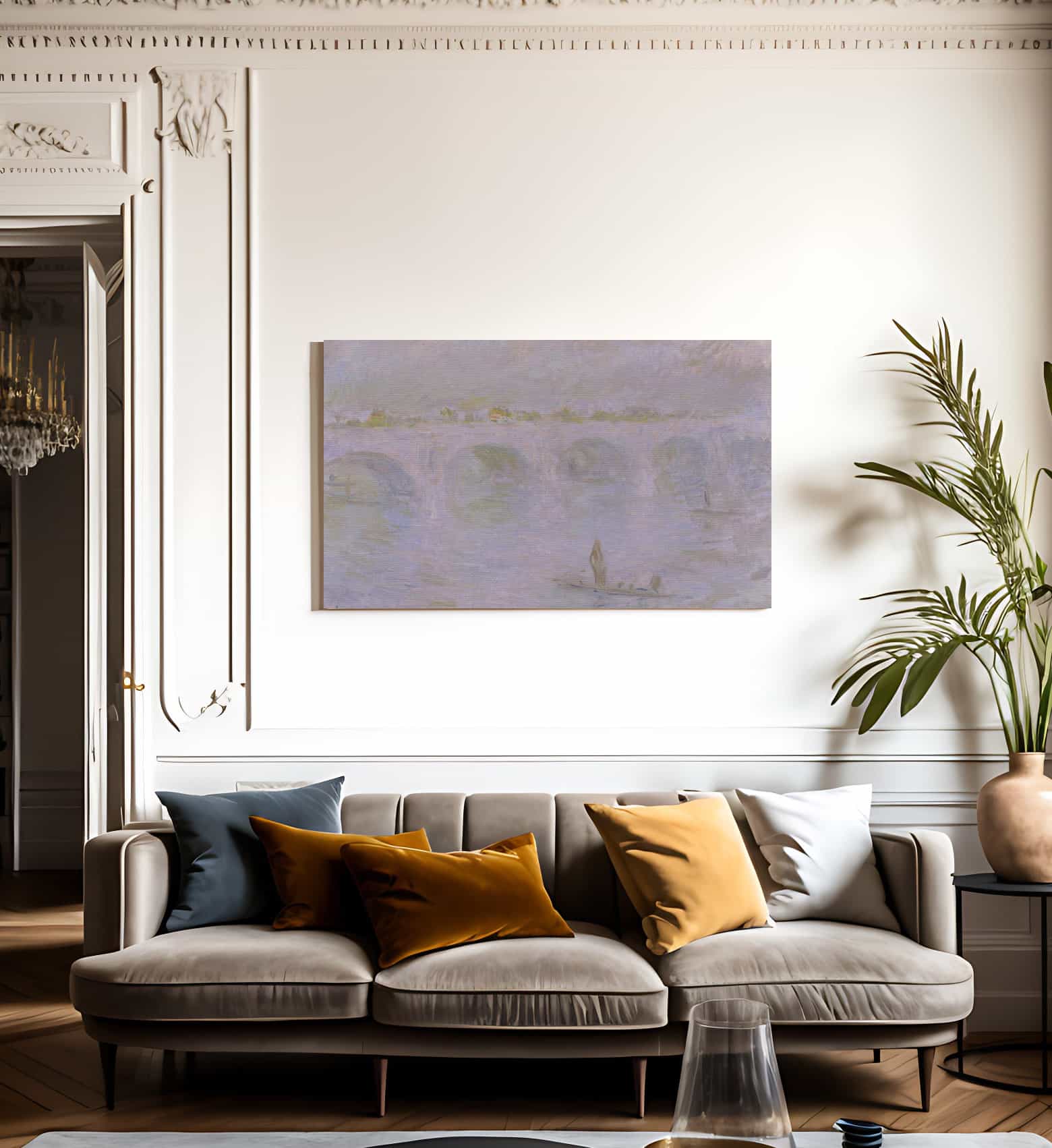 Waterloo Bridge In London By Claude Monet - Image 3