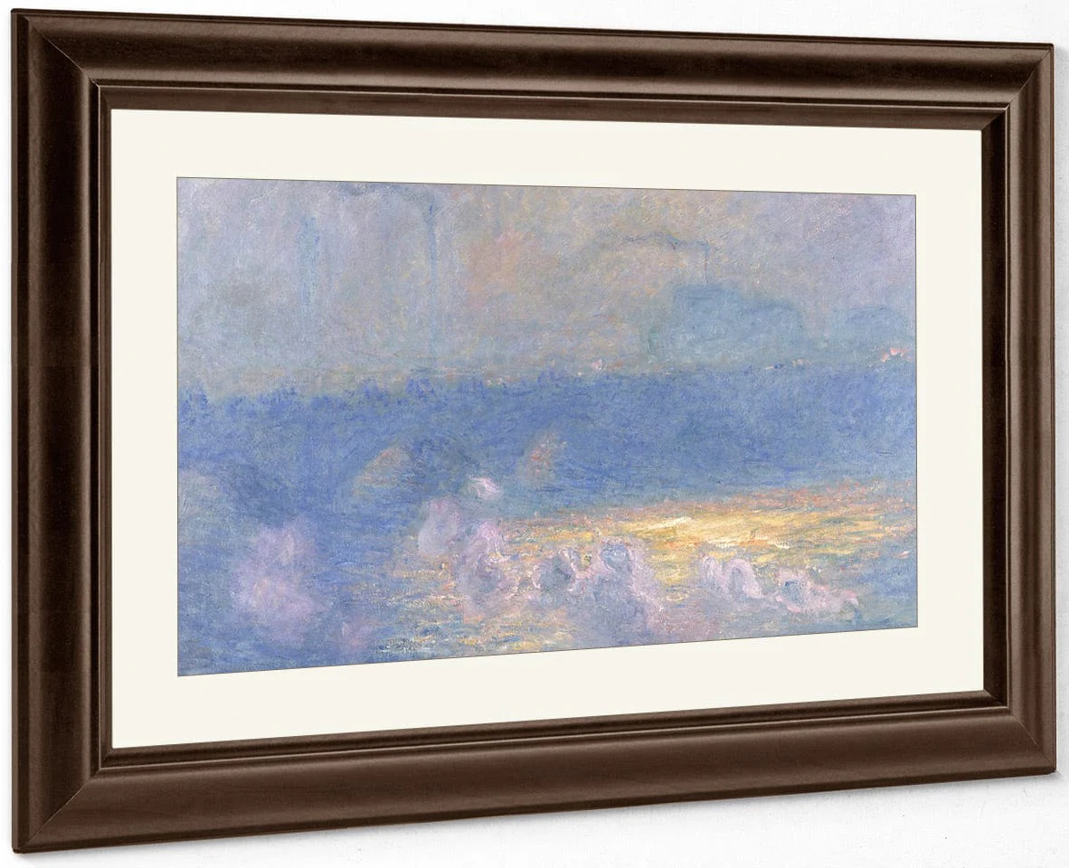 Waterloo Bridge, Sunlight Effect With Smoke By Claude Monet - Image 3