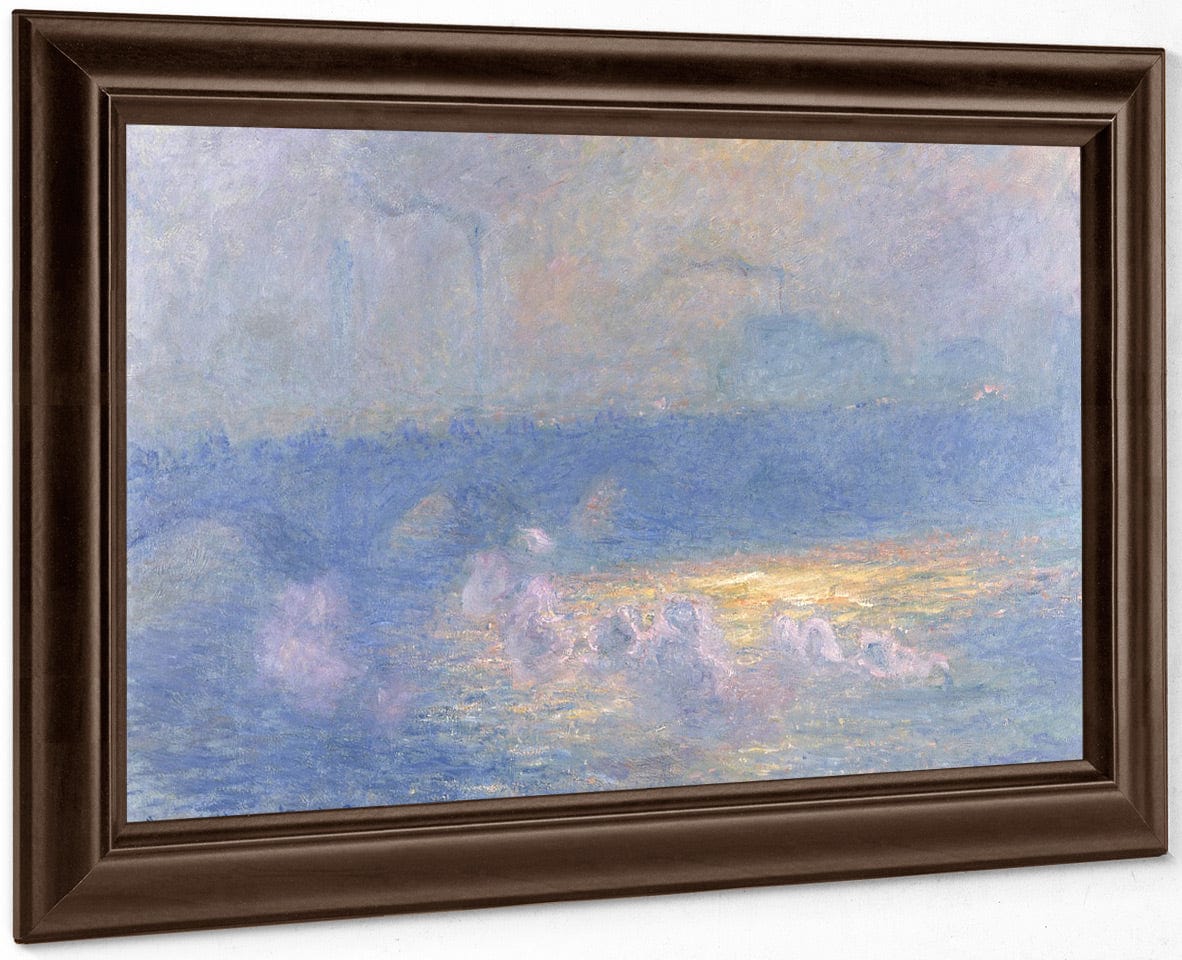 Waterloo Bridge, Sunlight Effect With Smoke By Claude Monet - Image 4
