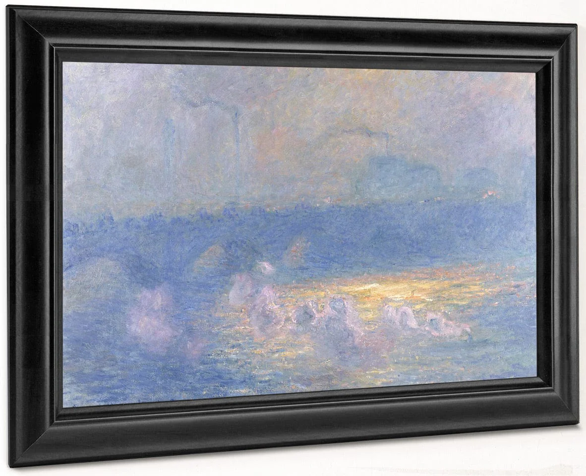 Waterloo Bridge, Sunlight Effect With Smoke By Claude Monet - Image 6