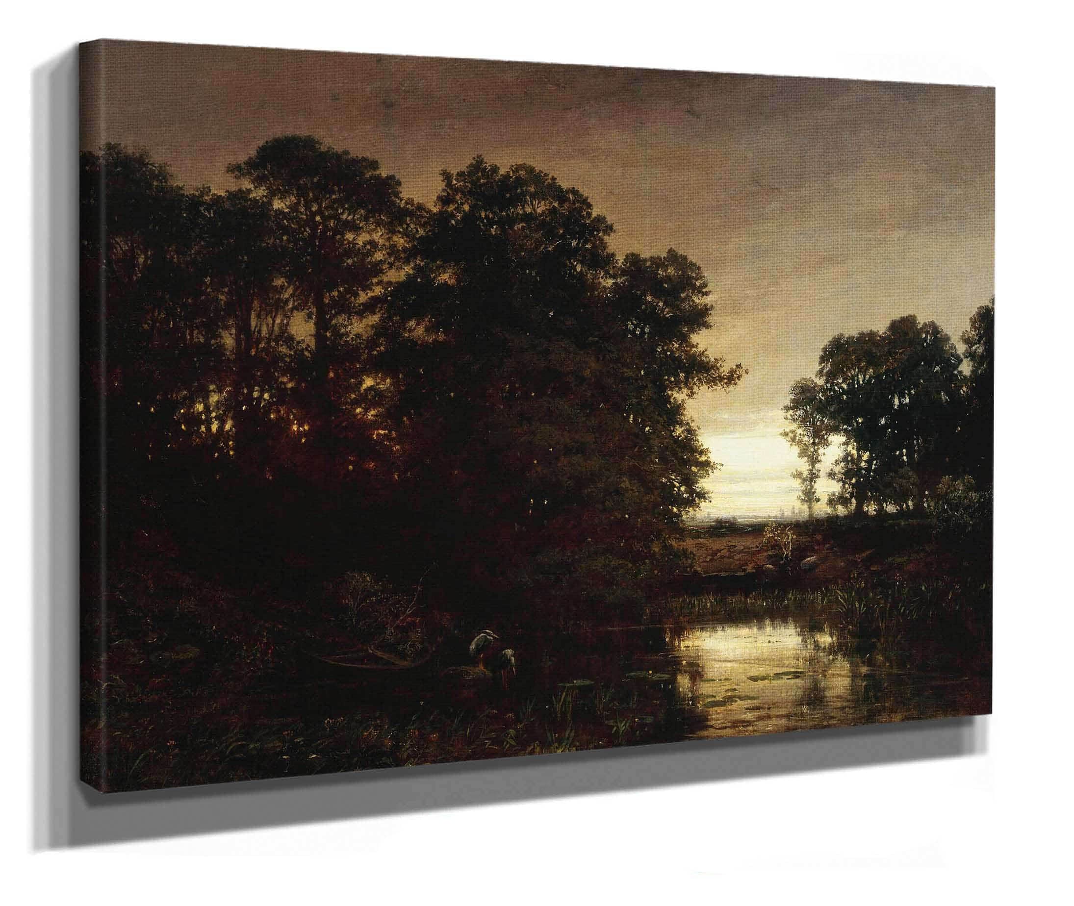 Waterside Landscape by Charles Francois Daubigny - Image 2