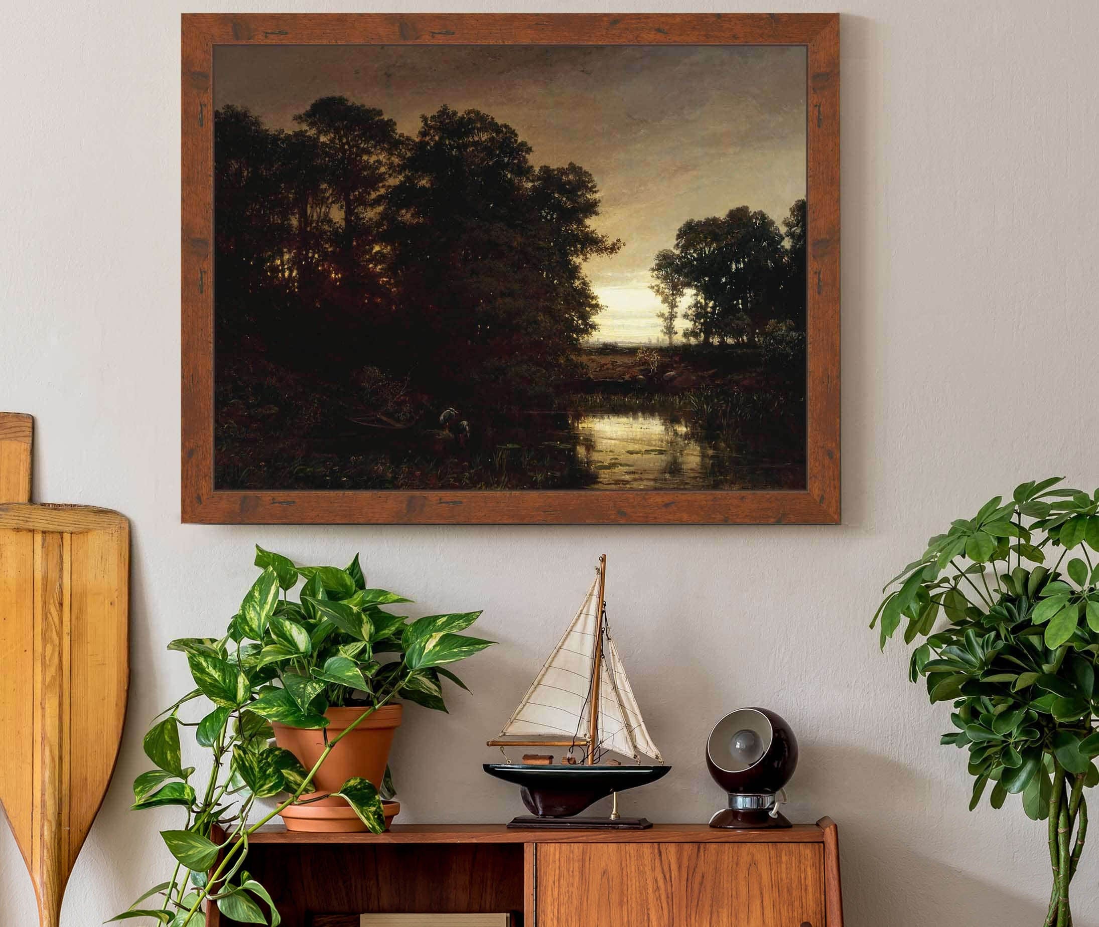 Waterside Landscape by Charles Francois Daubigny - Image 3