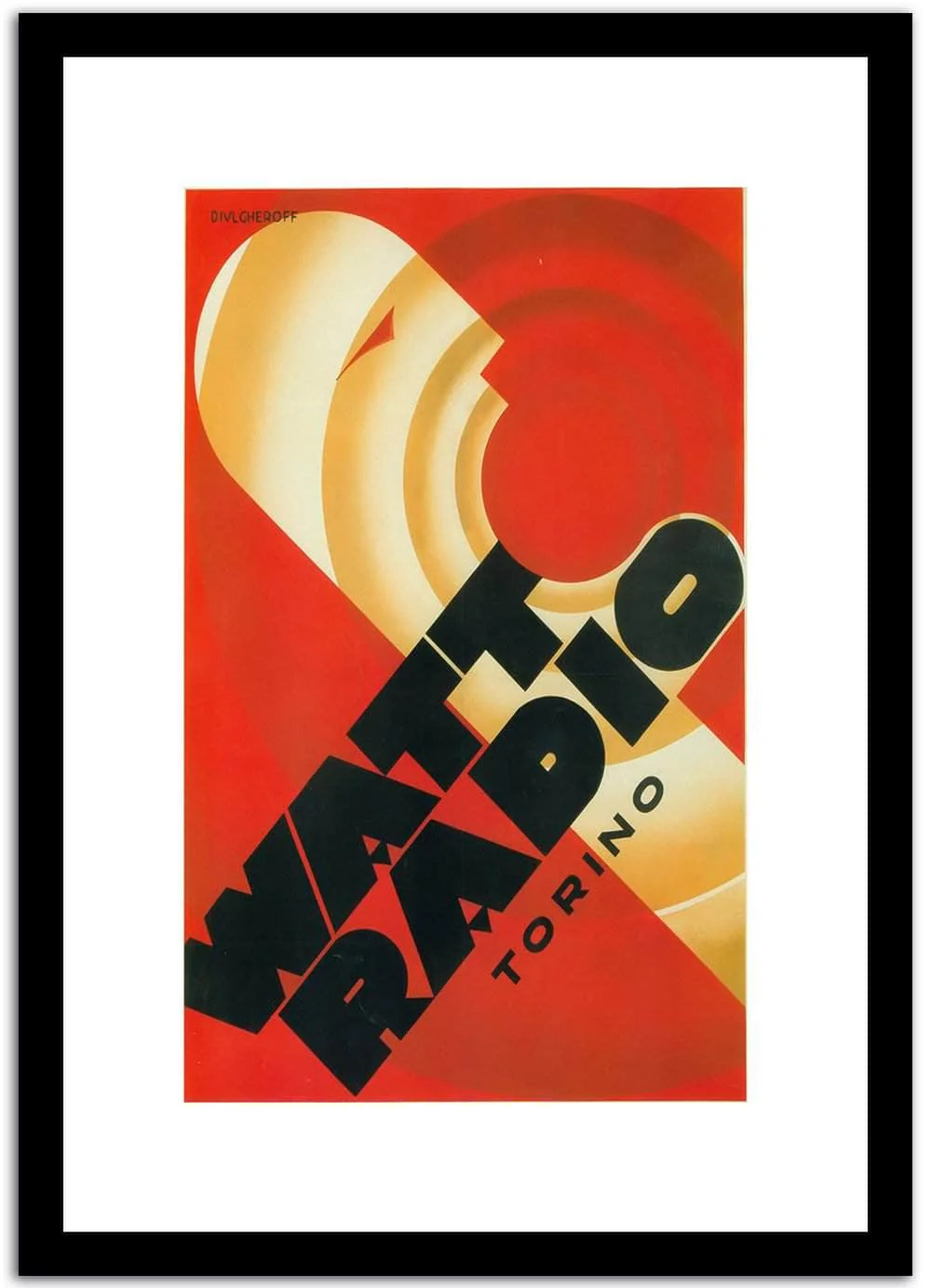 Watt Radio Vintage Poster