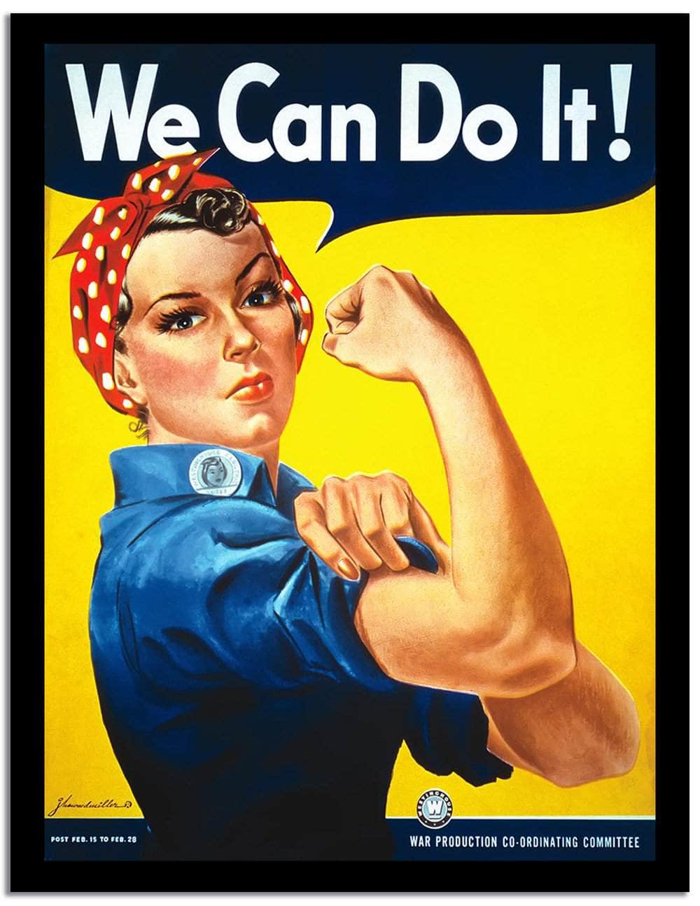 We Can Do It Vintage Poster - Image 2