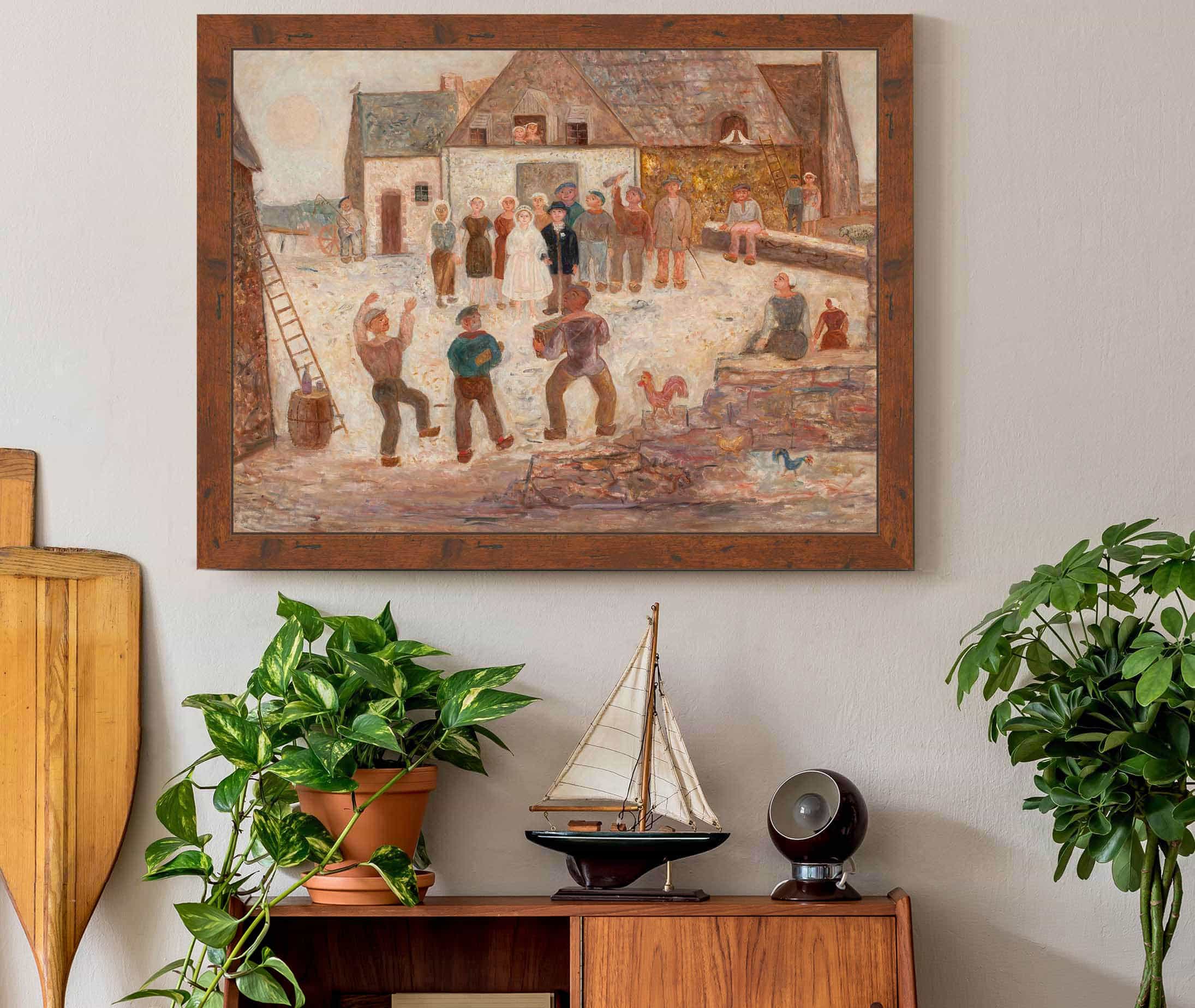 Wedding In A Village by Tadeusz Makowski - Image 3