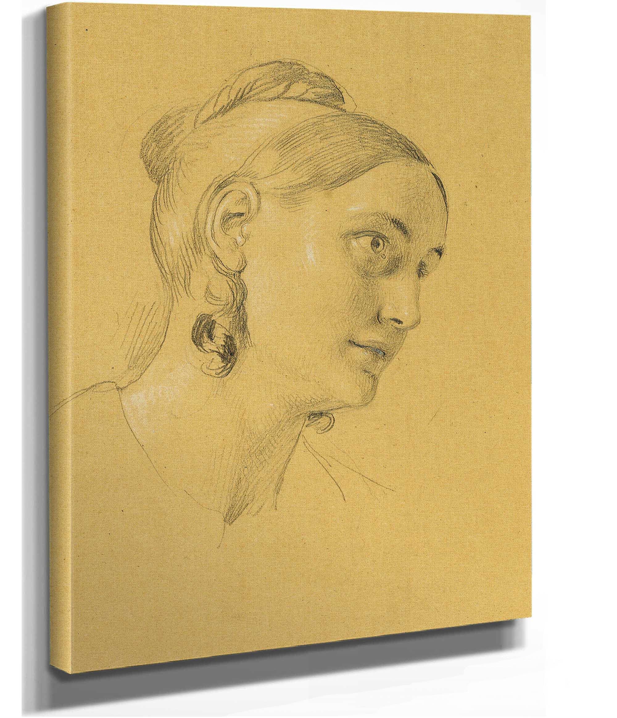 Weibliche Studie Zum Einzug Nach Dem Pariser Frieden Before by Johann Peter Krafft