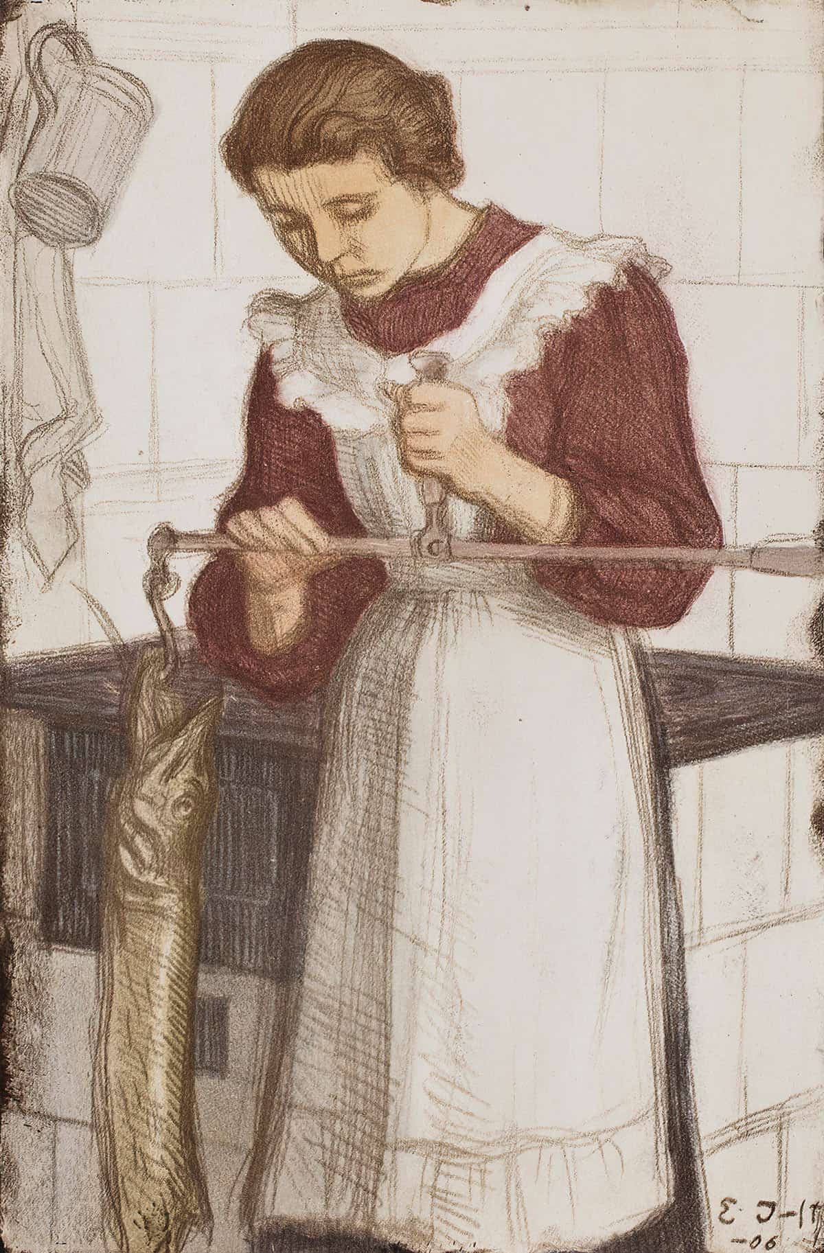 Weighing The Pike by Eero Jarnefelt - Image 5