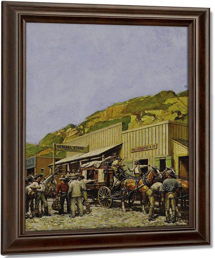 Wells Fargo Stage C. 1948 By Norman Mills Price - Image 5