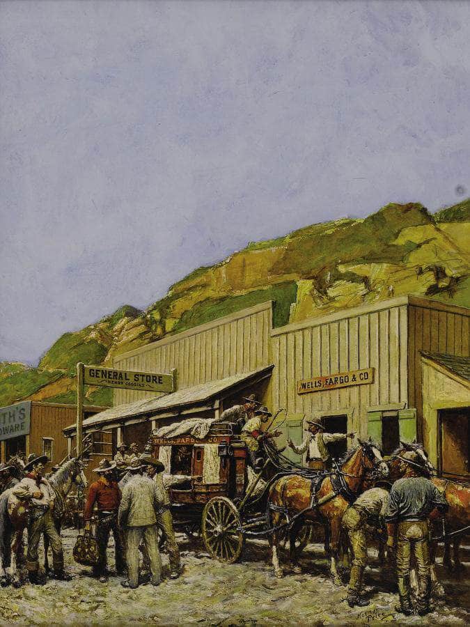 Wells Fargo Stage C. 1948 By Norman Mills Price - Image 6
