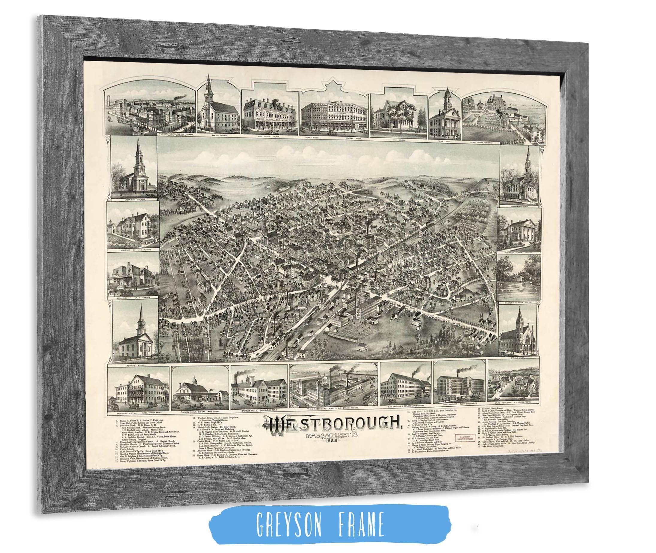 Westborough Massachusetts 1888 State of Massachusetts - Image 6