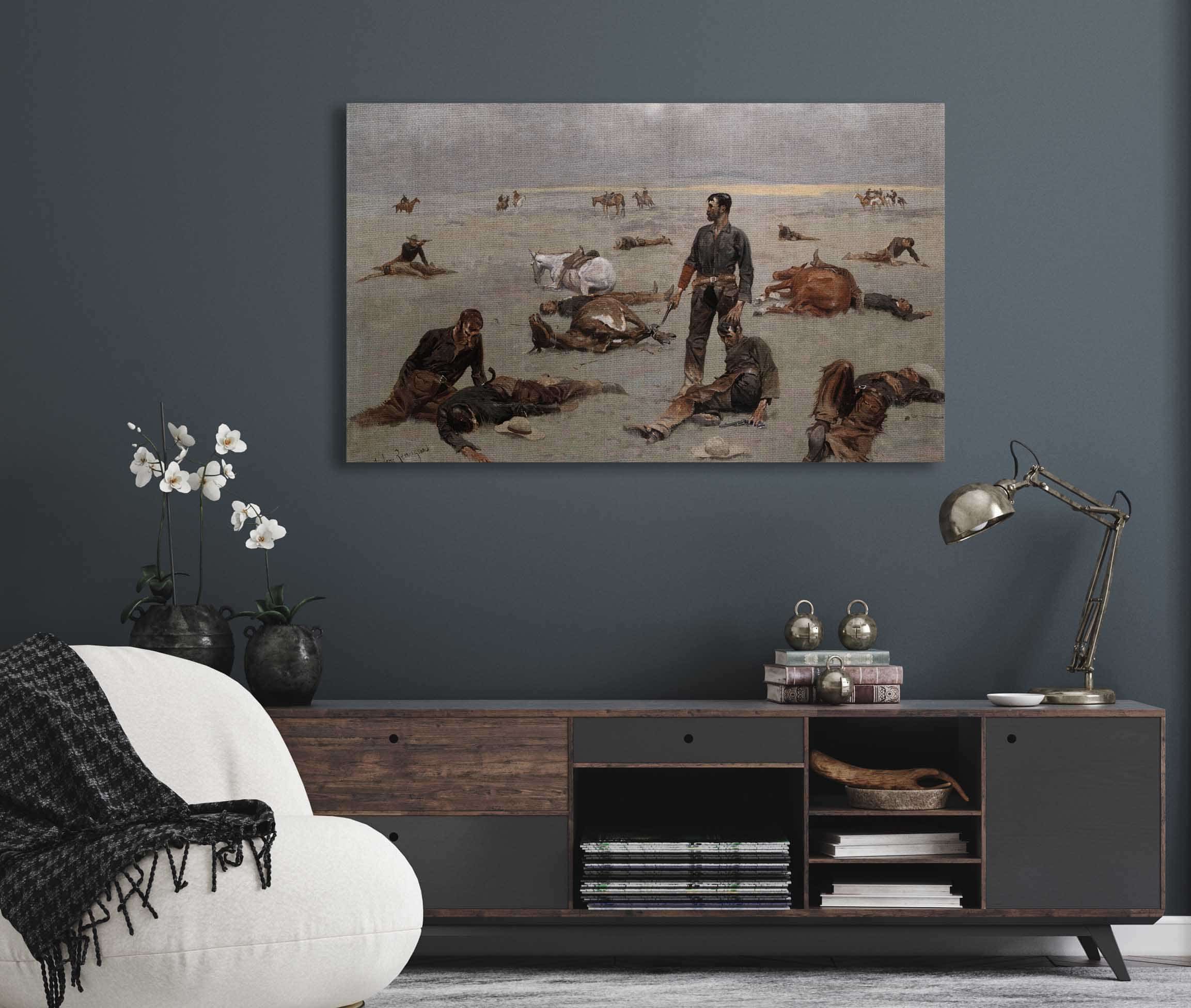 What An Unbranded Cow Has Cost by Frederic Remington - Image 5