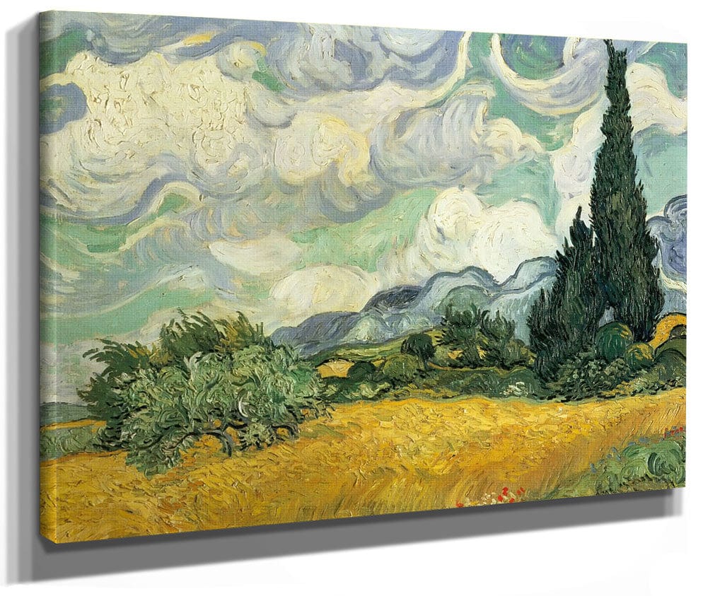 Wheat Field With Cypresses At The Haute Galline Near Eygalieres By Vincent Van Gogh