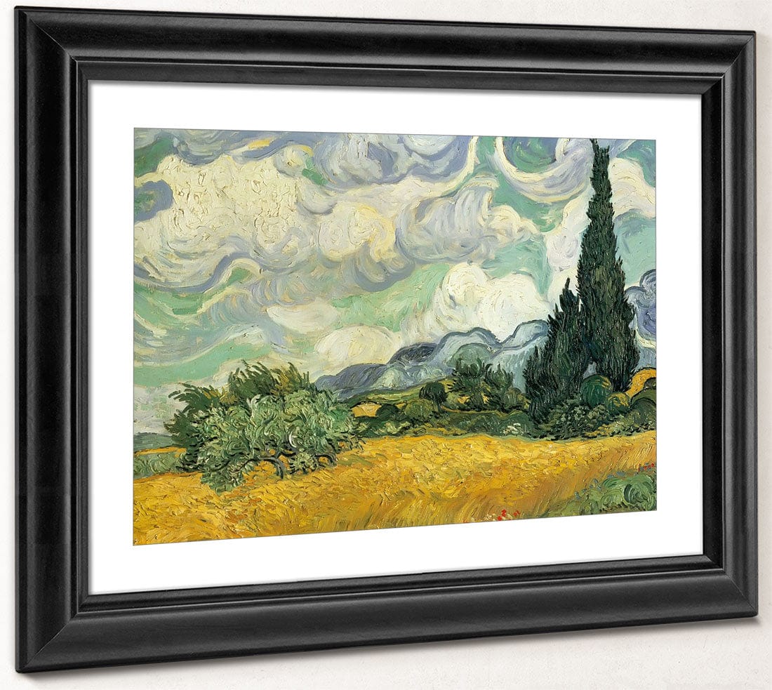 Wheat Field With Cypresses At The Haute Galline Near Eygalieres By Vincent Van Gogh - Image 4