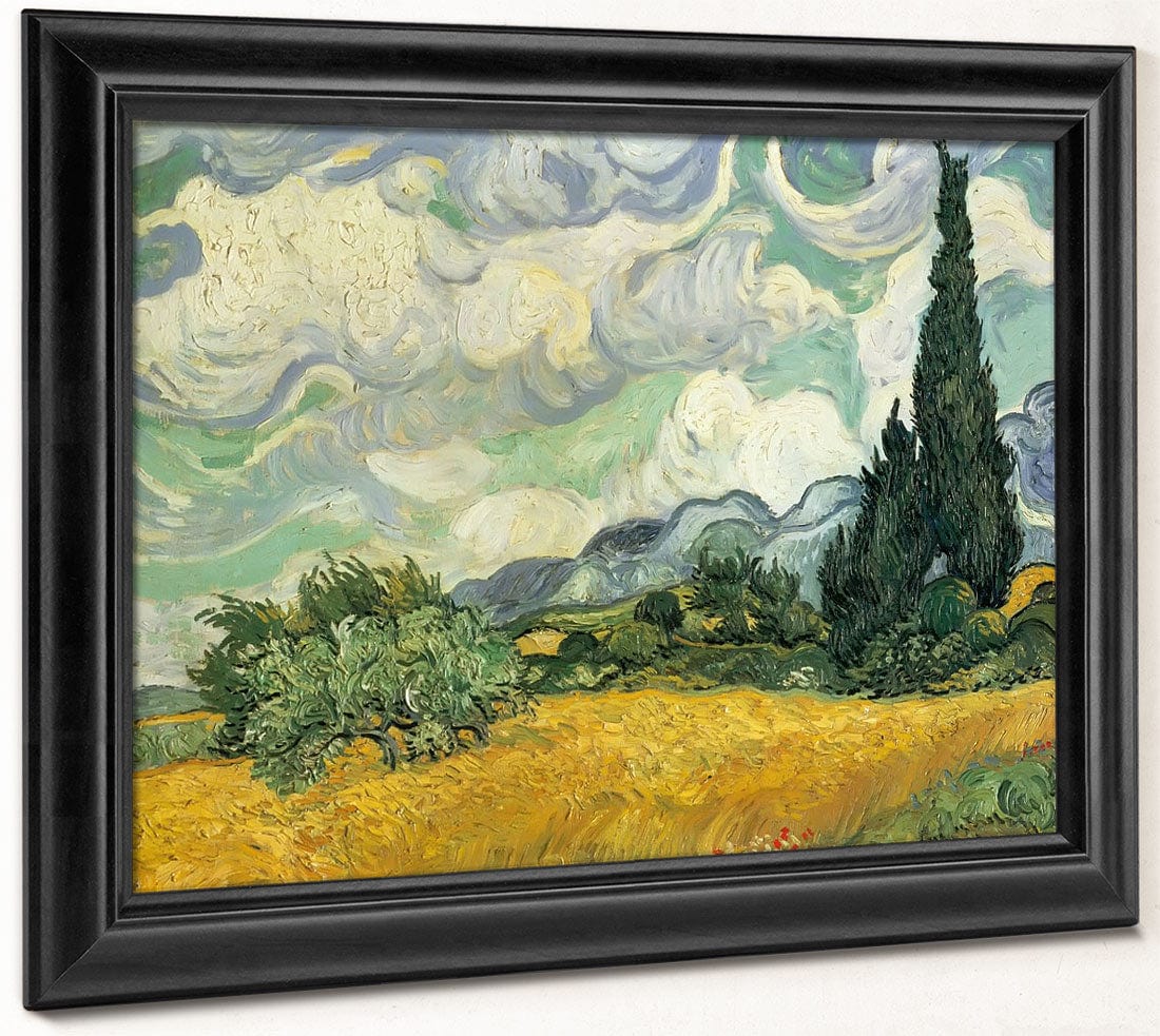 Wheat Field With Cypresses At The Haute Galline Near Eygalieres By Vincent Van Gogh - Image 8