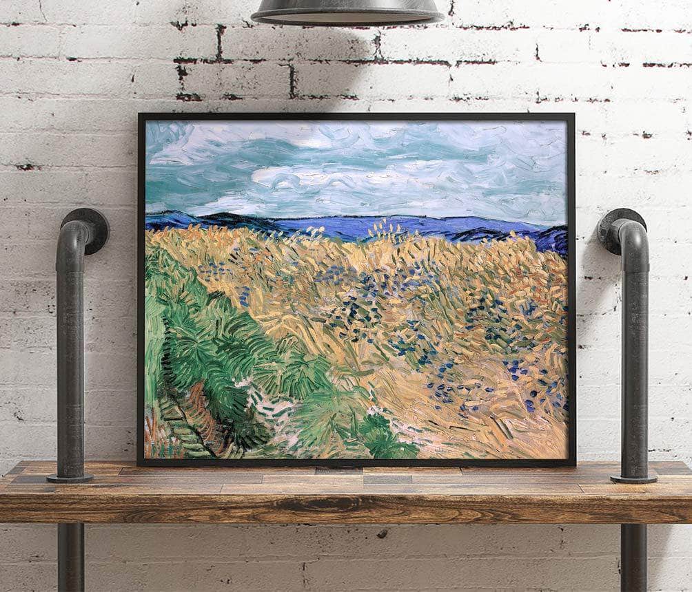 Wheatfield With Cornflowers Painting Vincent Van Gogh Canvas Art - Image 4