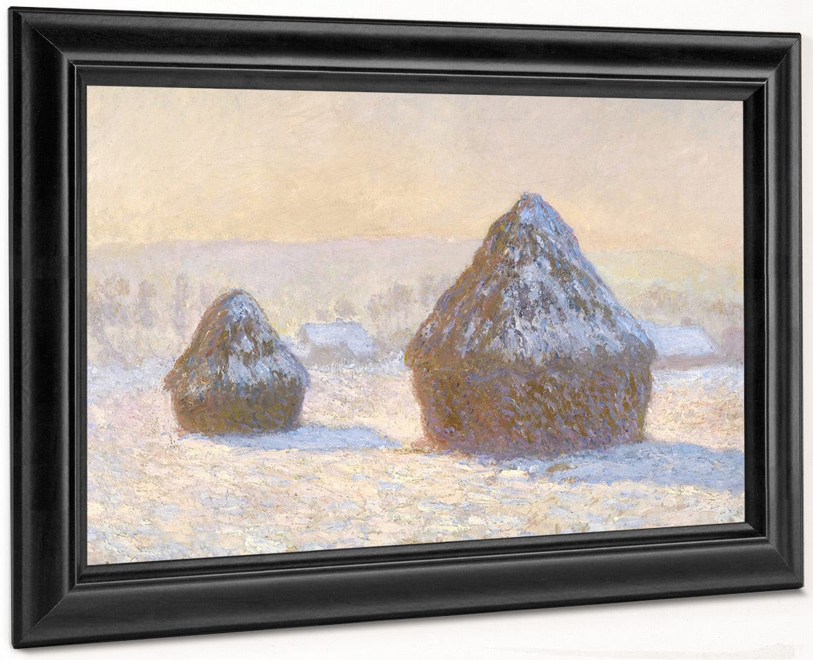 Wheatstacks, Snow Effect, Morning (Meules, Effet De Neige, Le Matin) By Claude Monet - Image 6