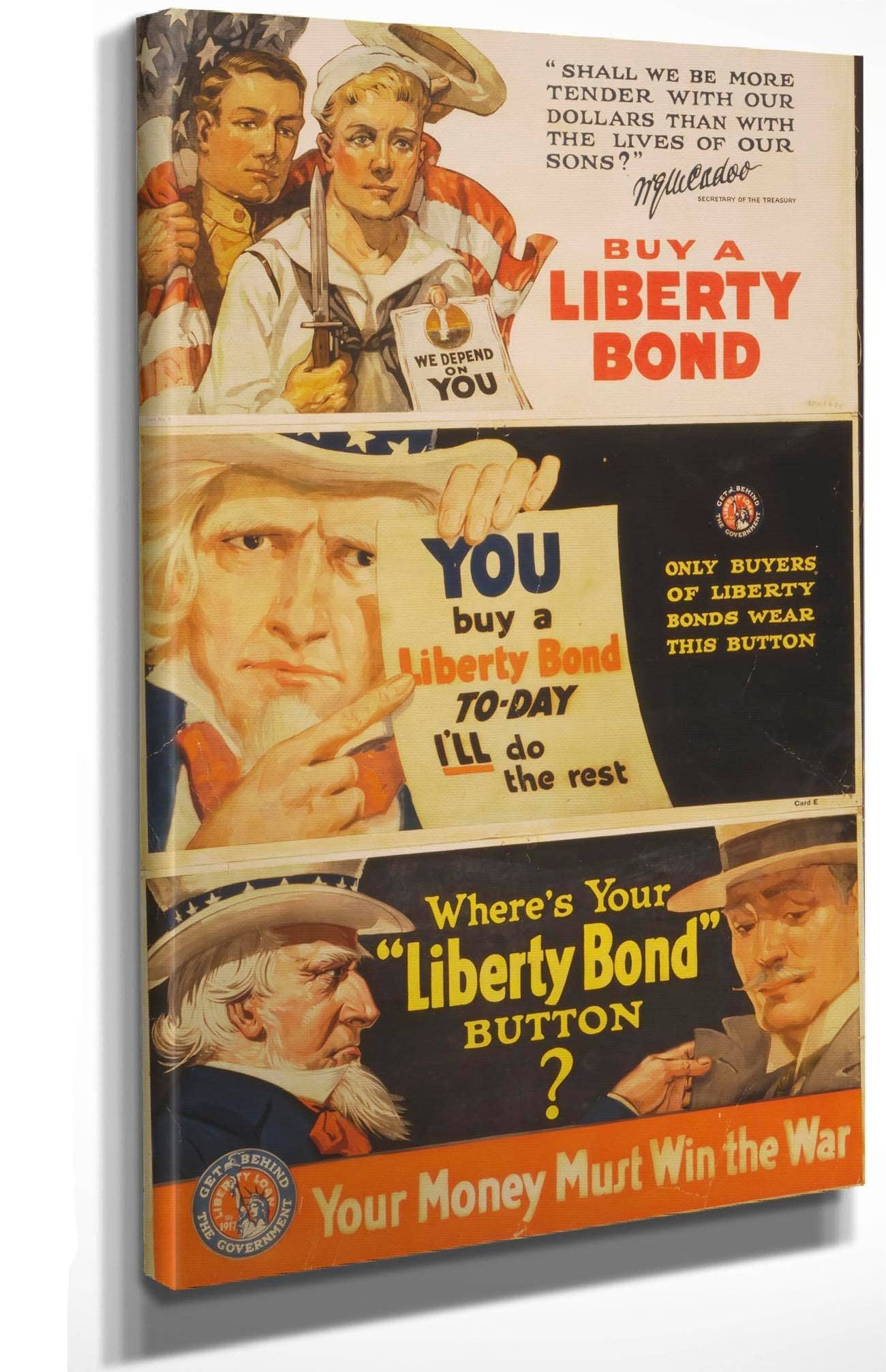 Where's your "Liberty Bond" button?