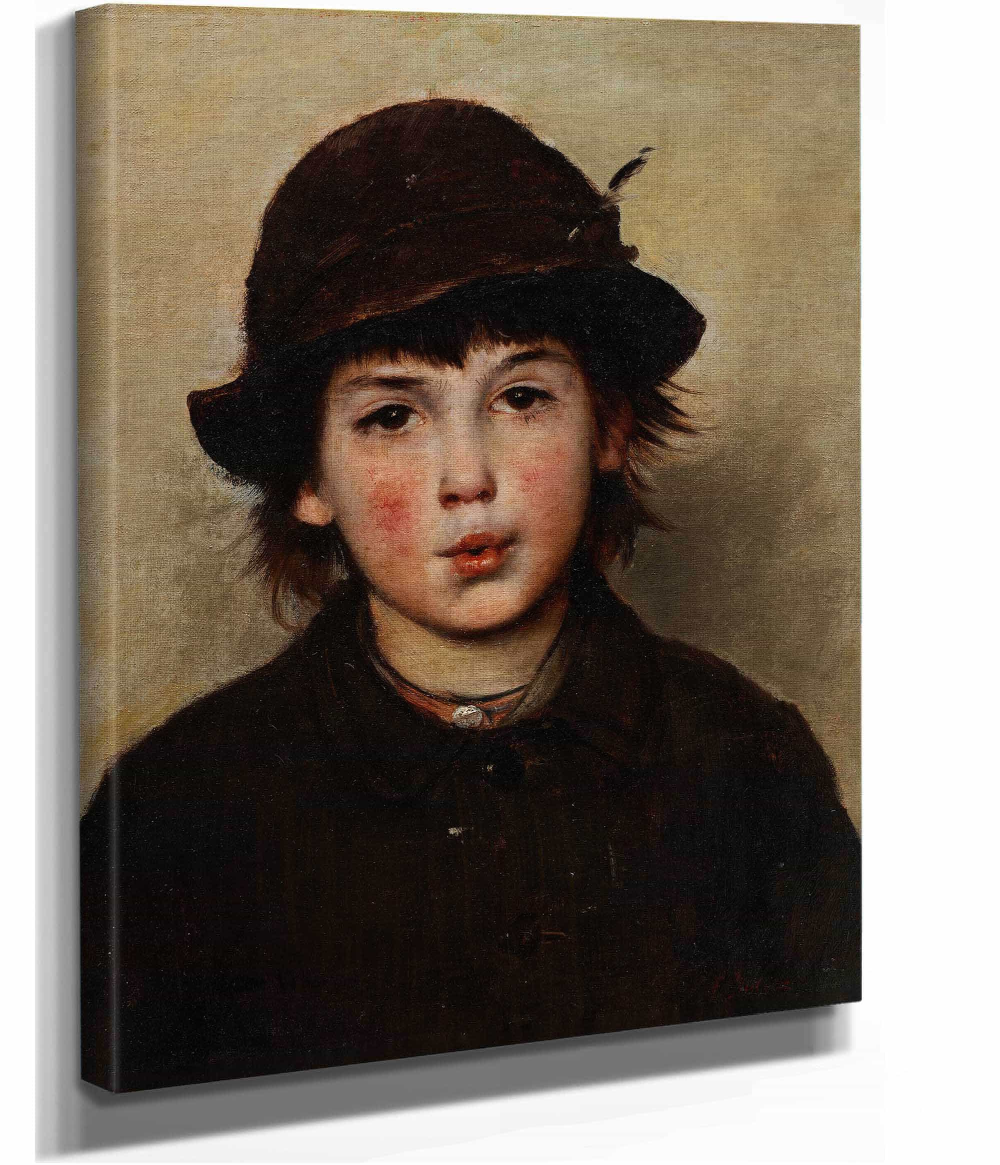 Whistling Boy S by Frank Duveneck - Image 2