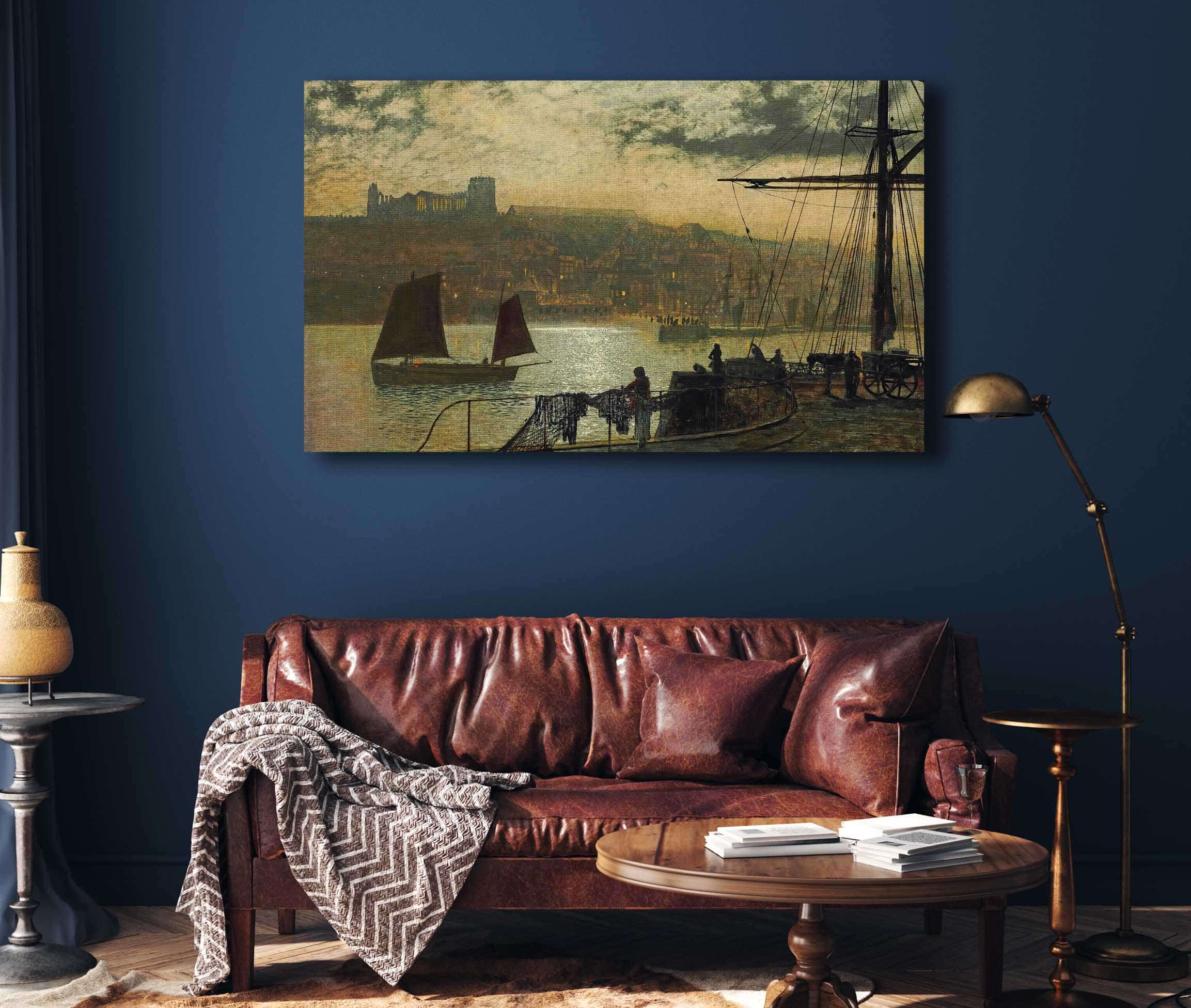 Whitby Abbey And Church by John Atkinson Grimshaw - Image 4