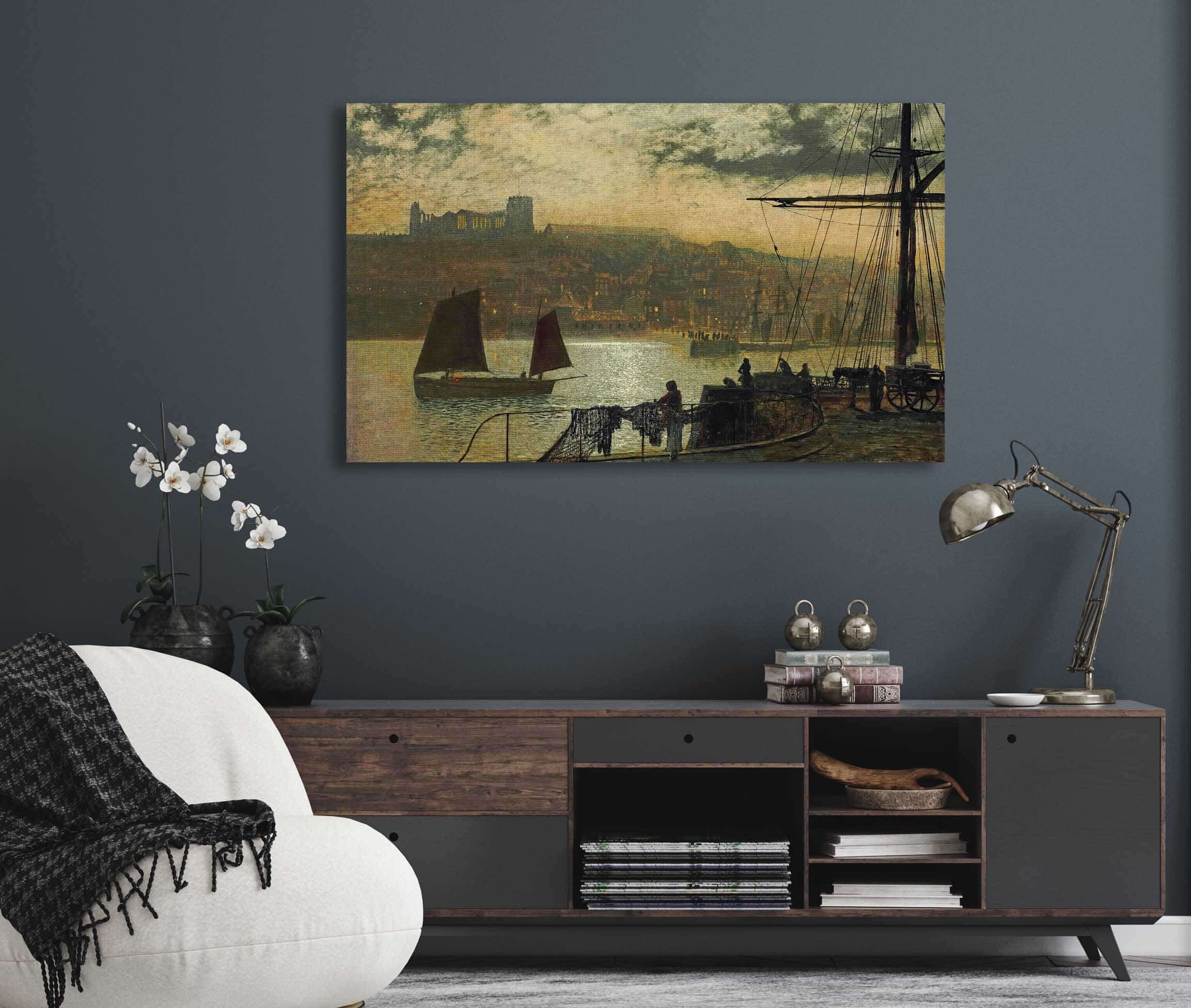Whitby Abbey And Church by John Atkinson Grimshaw - Image 5