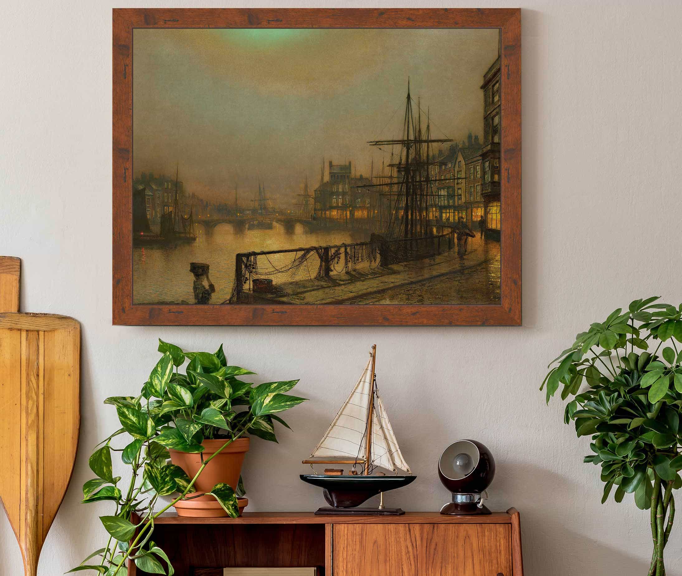Whitby At Night by John Atkinson Grimshaw - Image 3