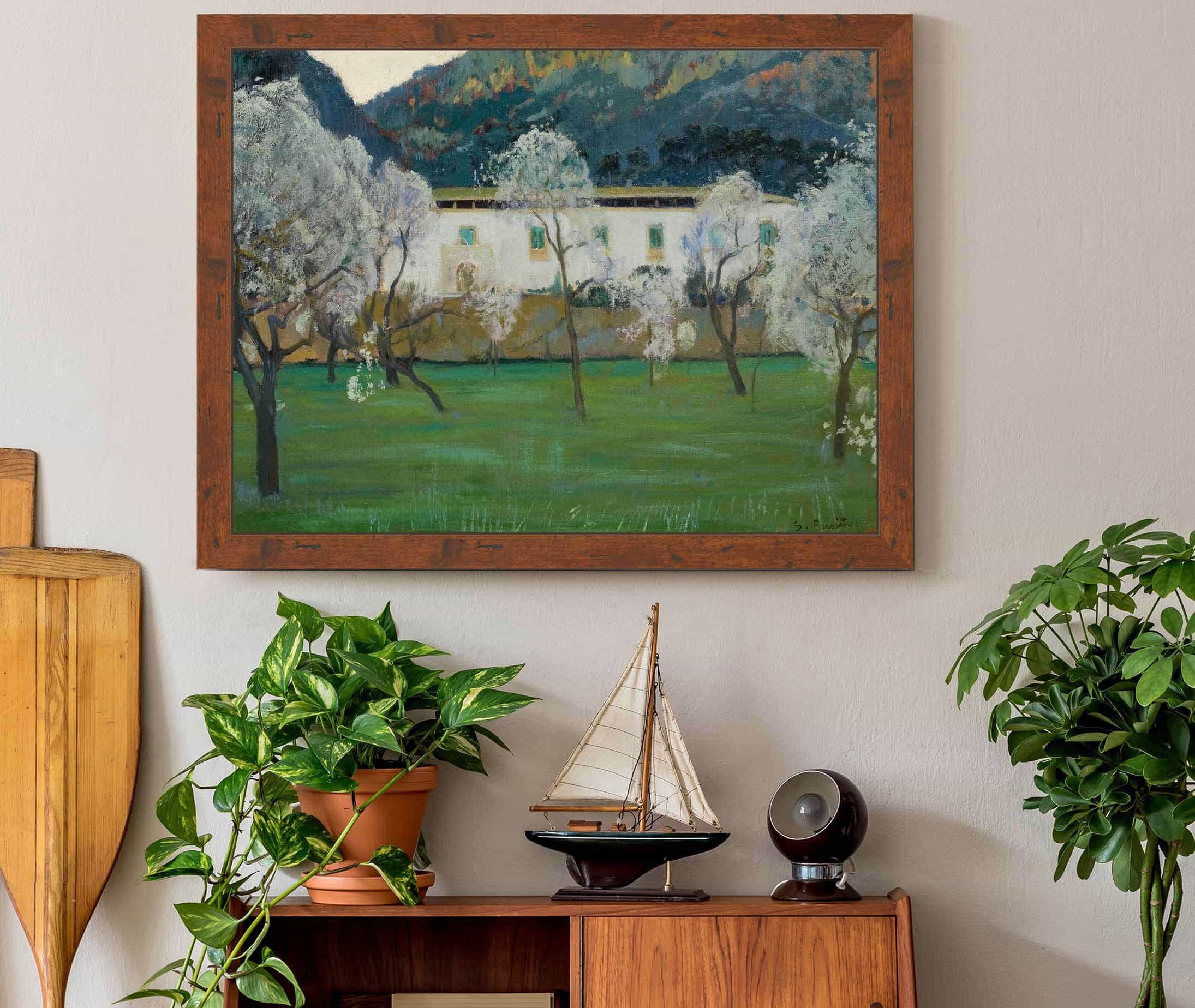 White Farmhouse Bunyola Majorca by Santiago Rusinol - Image 3