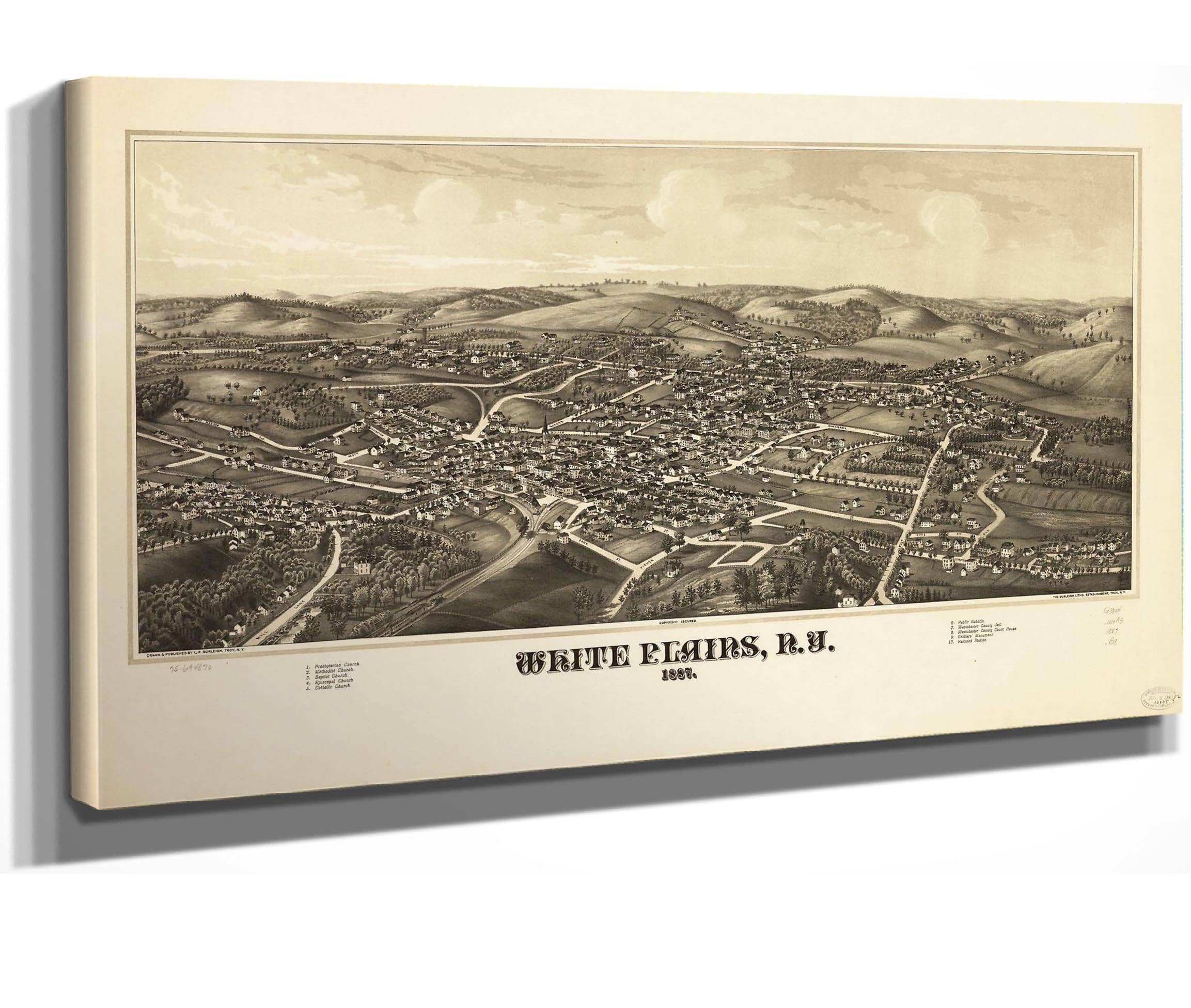 White Plains Ny 1887 State Of New York