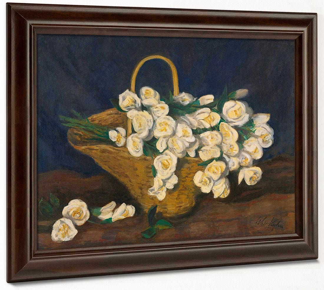 White By Roses By In By Basket By Walt Kuhn - Image 4