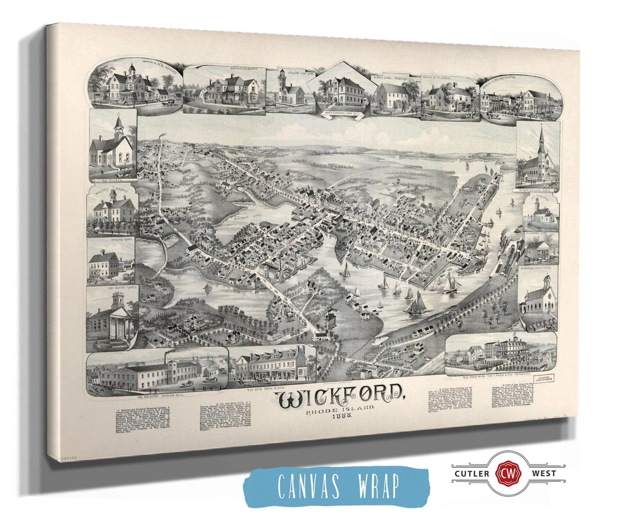 Wickford Rhode Island 1888 State of Rhode Island