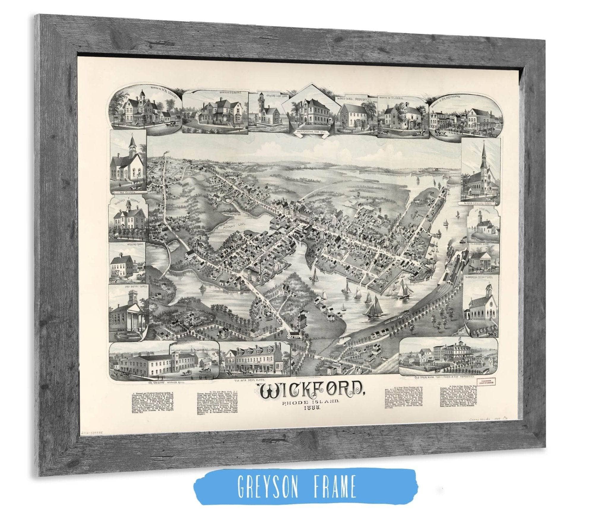 Wickford Rhode Island 1888 State of Rhode Island - Image 6