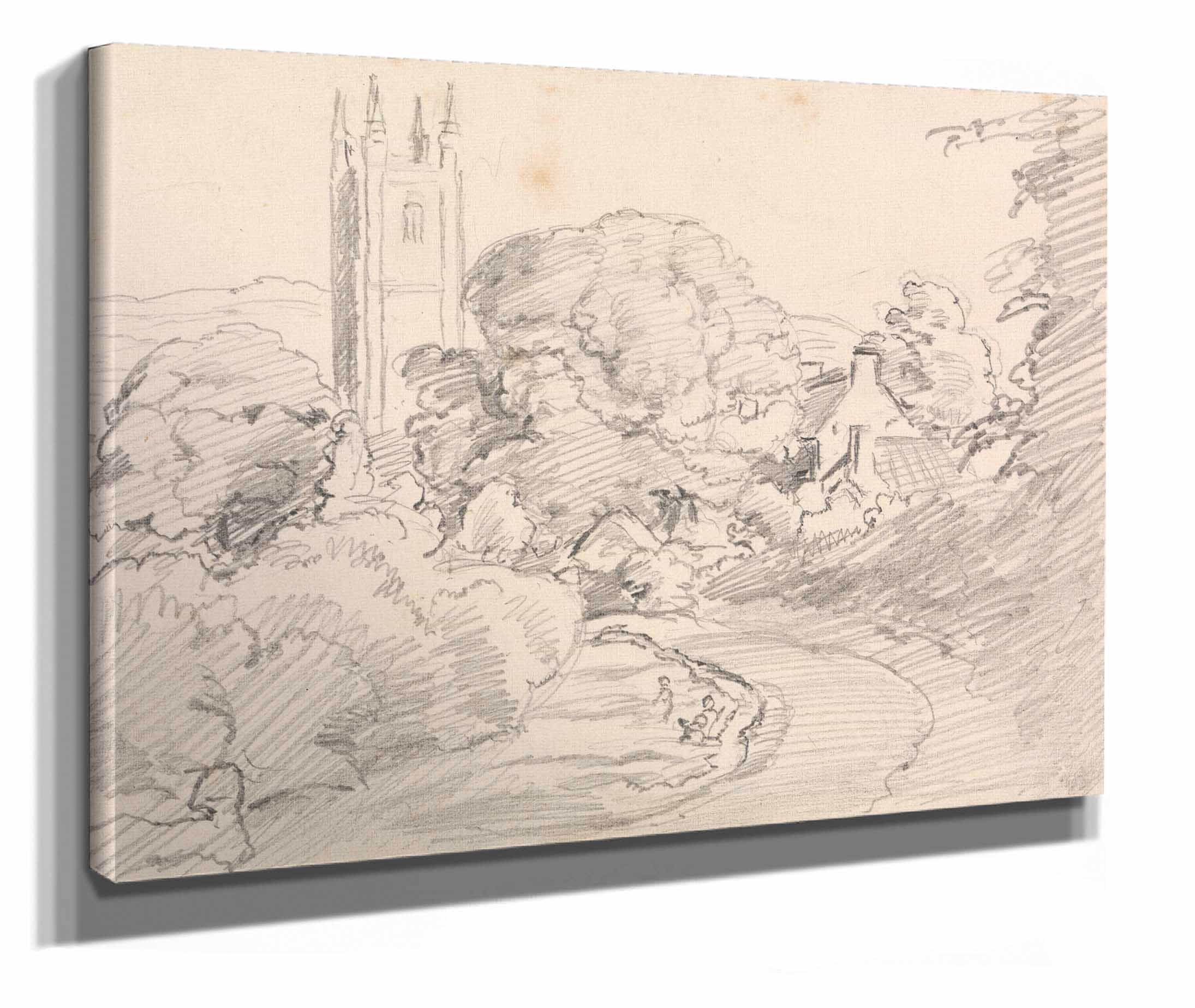 Widecombe Village by John Linnell - Image 2