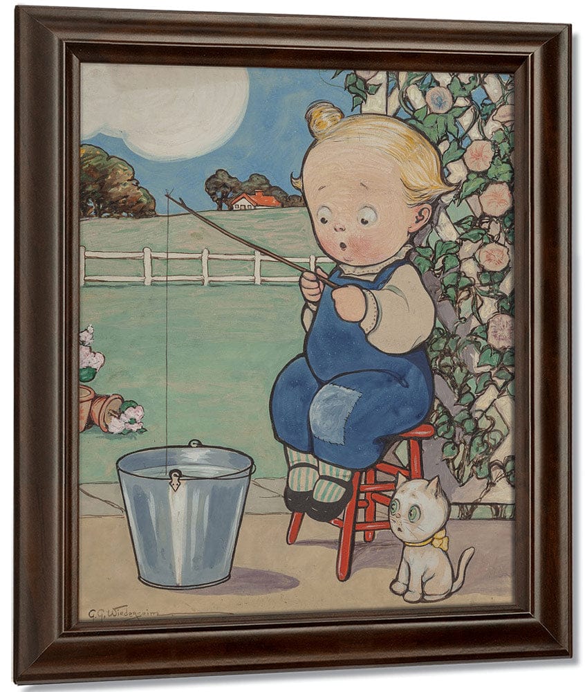 Wiederseim Boy Fishing In Pail By Grace G Drayton - Image 5