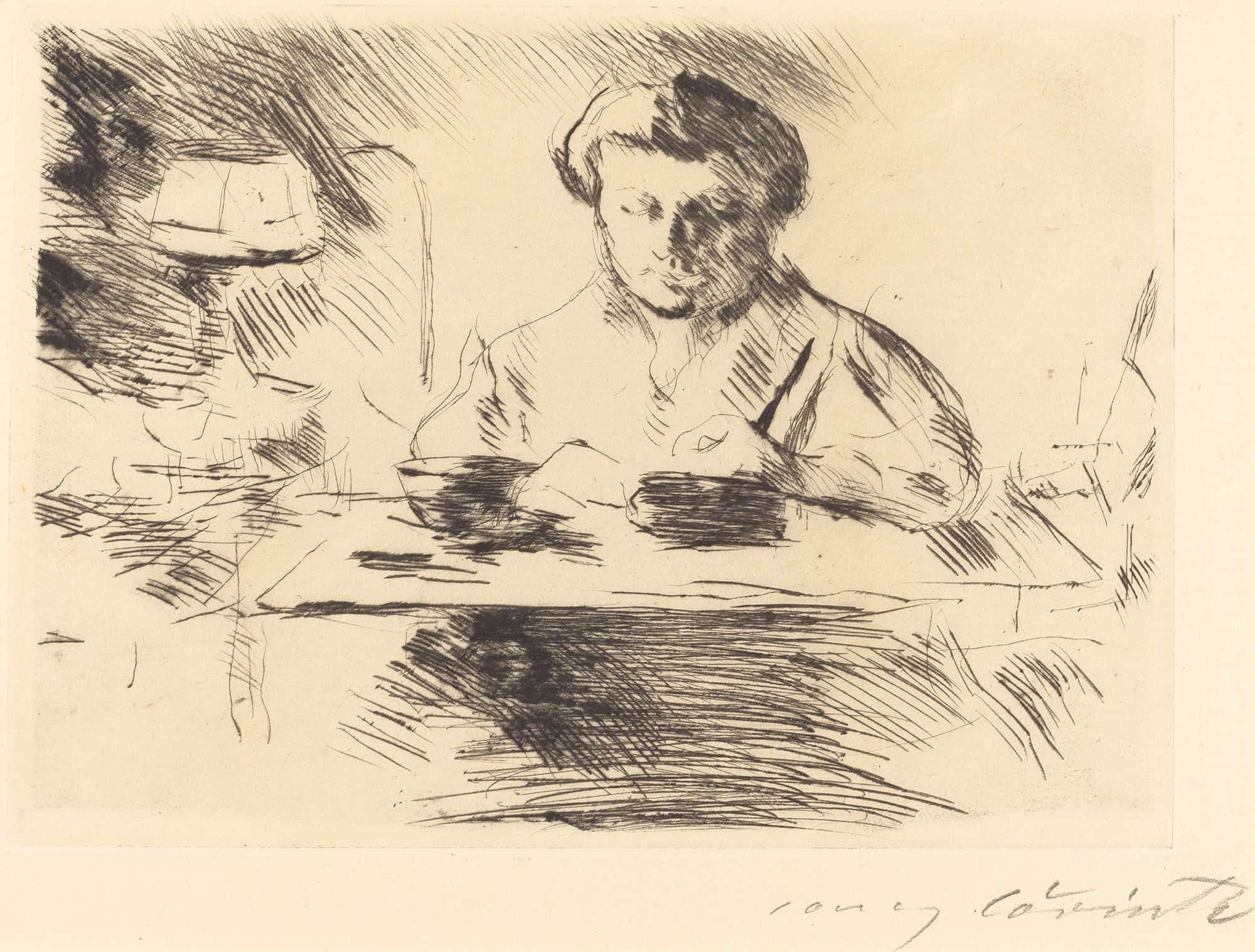Wife Of The Artist Die Gattin by Lovis Corinth