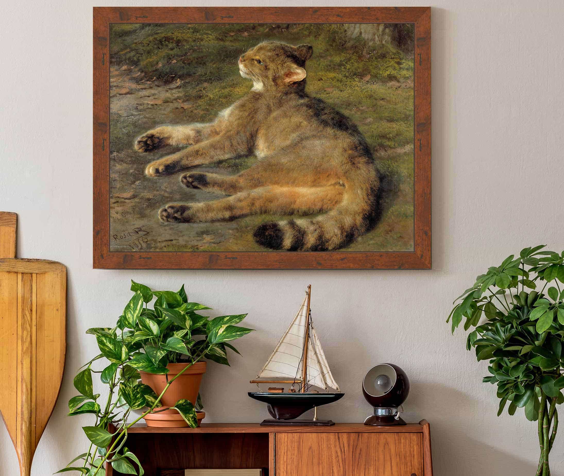 Wild Cat by Rosa Bonheur - Image 3