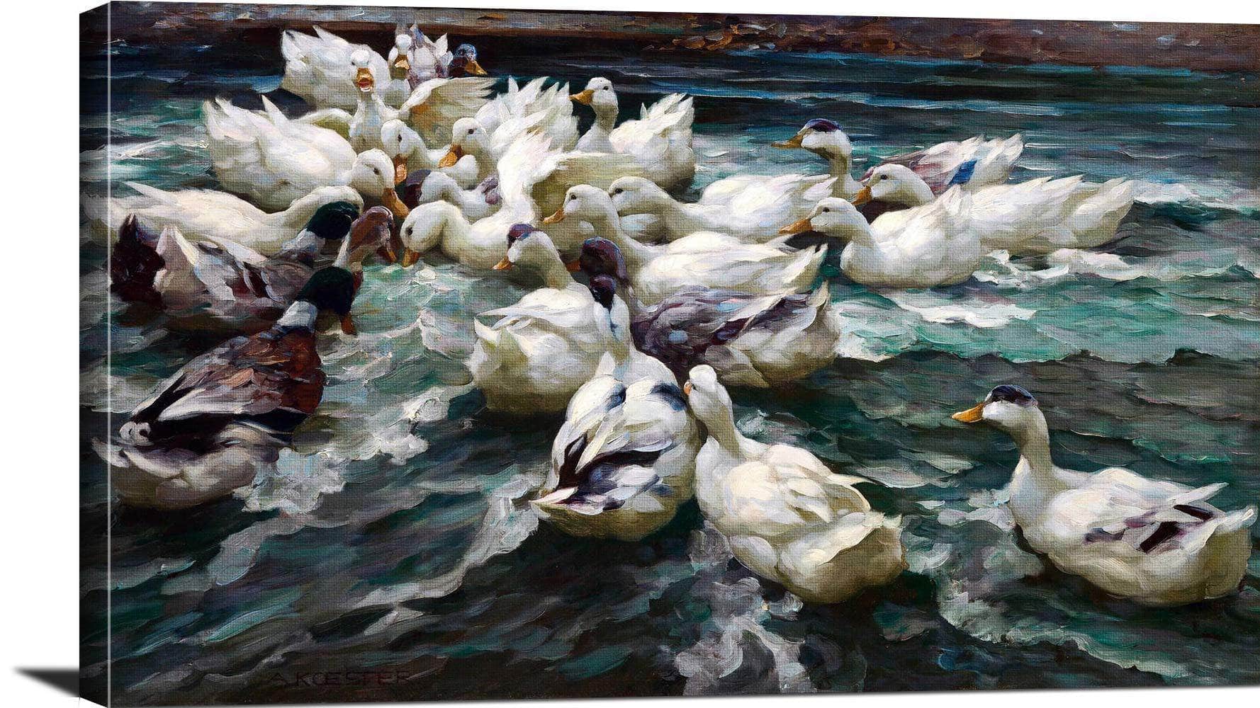 Wild Hunt Painting Alexander Max Koester Canvas Art - Image 3