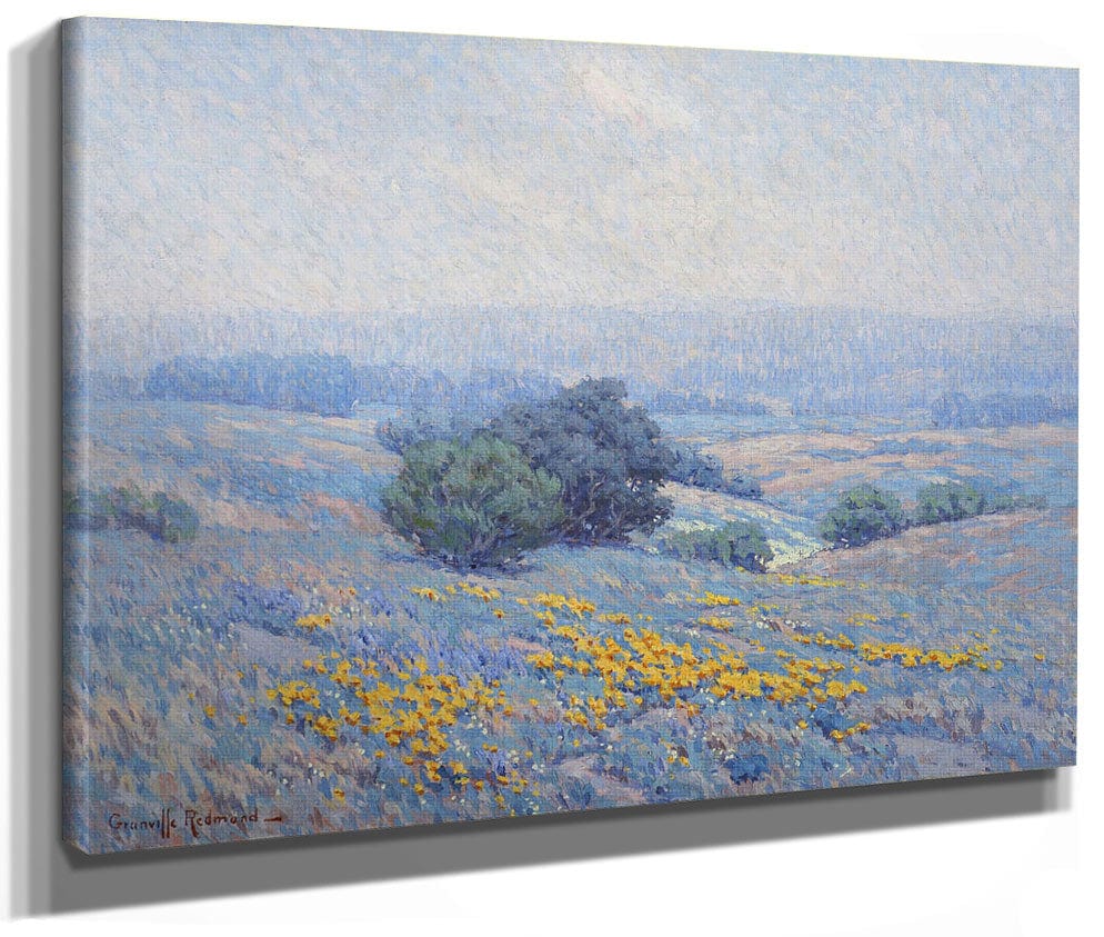 Wildflowers, Poppies, And Lupines By Granville Seymour Redmond