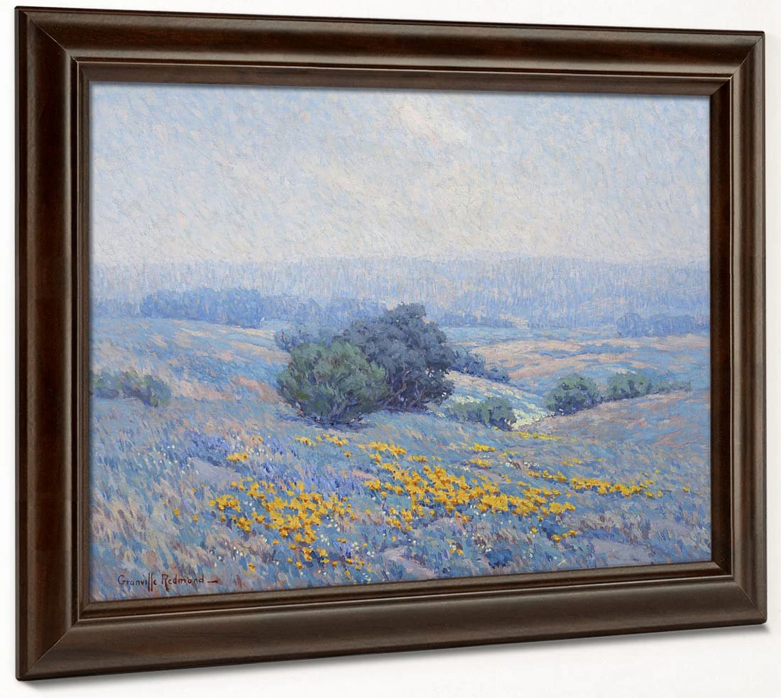 Wildflowers, Poppies, And Lupines By Granville Seymour Redmond - Image 4