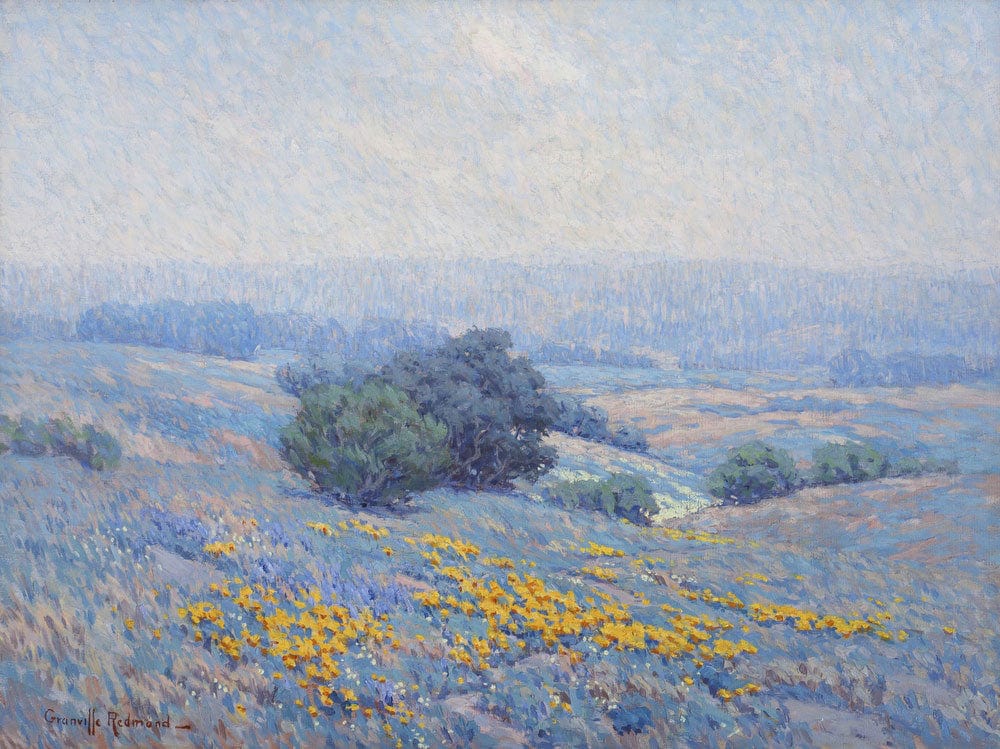Wildflowers, Poppies, And Lupines By Granville Seymour Redmond - Image 5