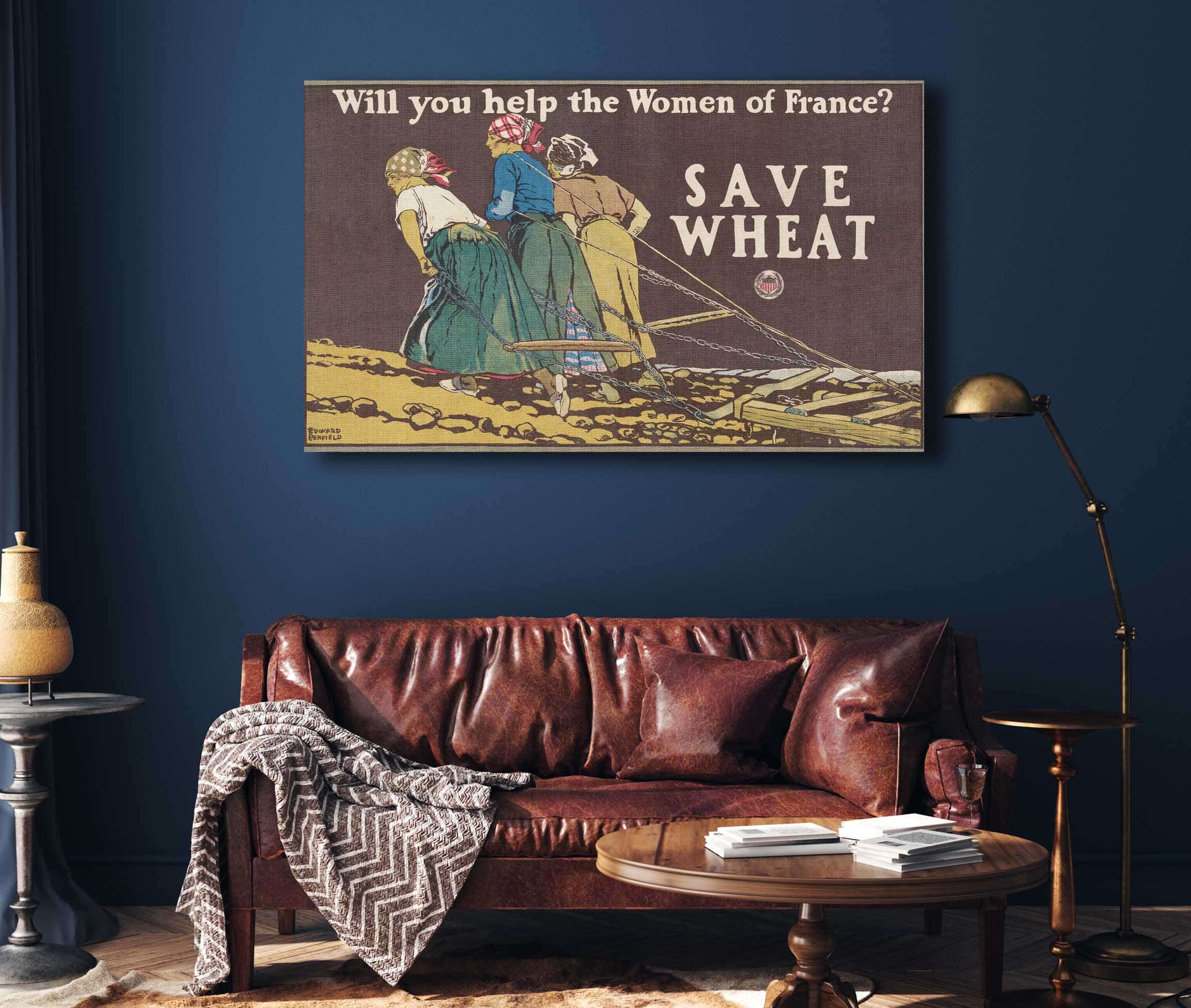 Will You Help The Women Of France Save Wheat by Edward Penfield - Image 4