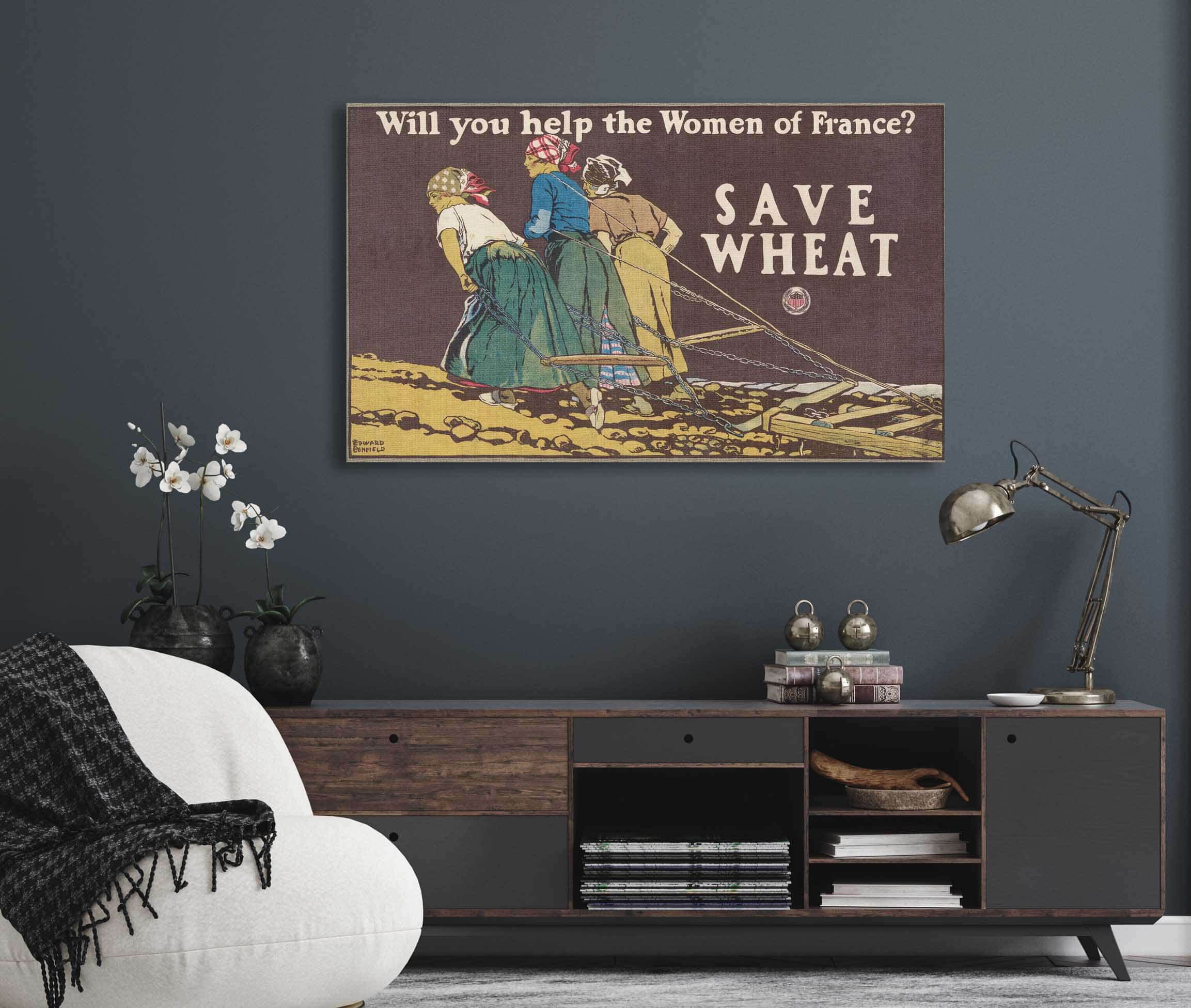Will You Help The Women Of France Save Wheat by Edward Penfield - Image 5