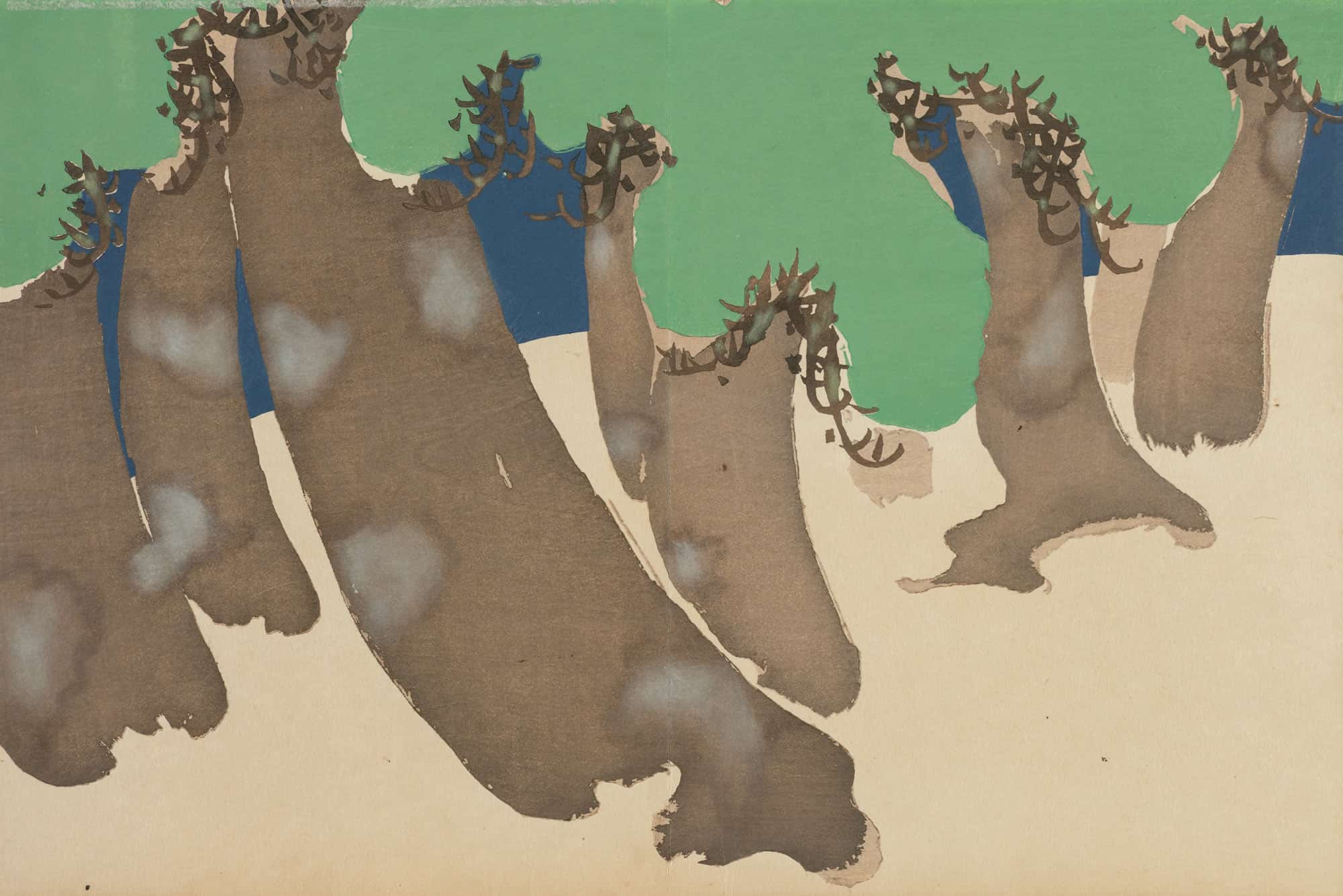 Windswept Pines Sonarematsu by Kamisaka Sekka
