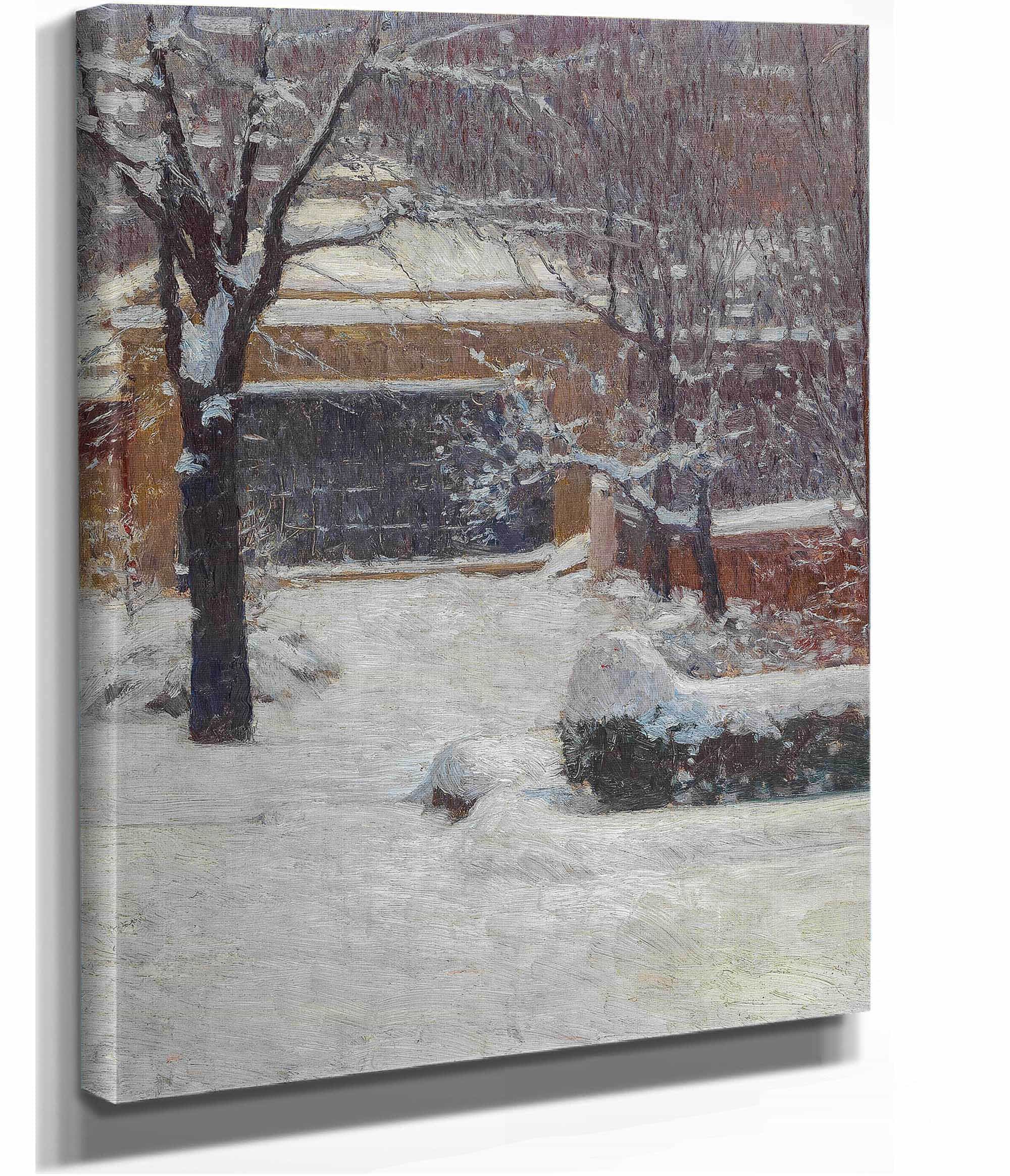 Winter At Hohe Warte Rothschild Gardens by Carl Moll - Image 2