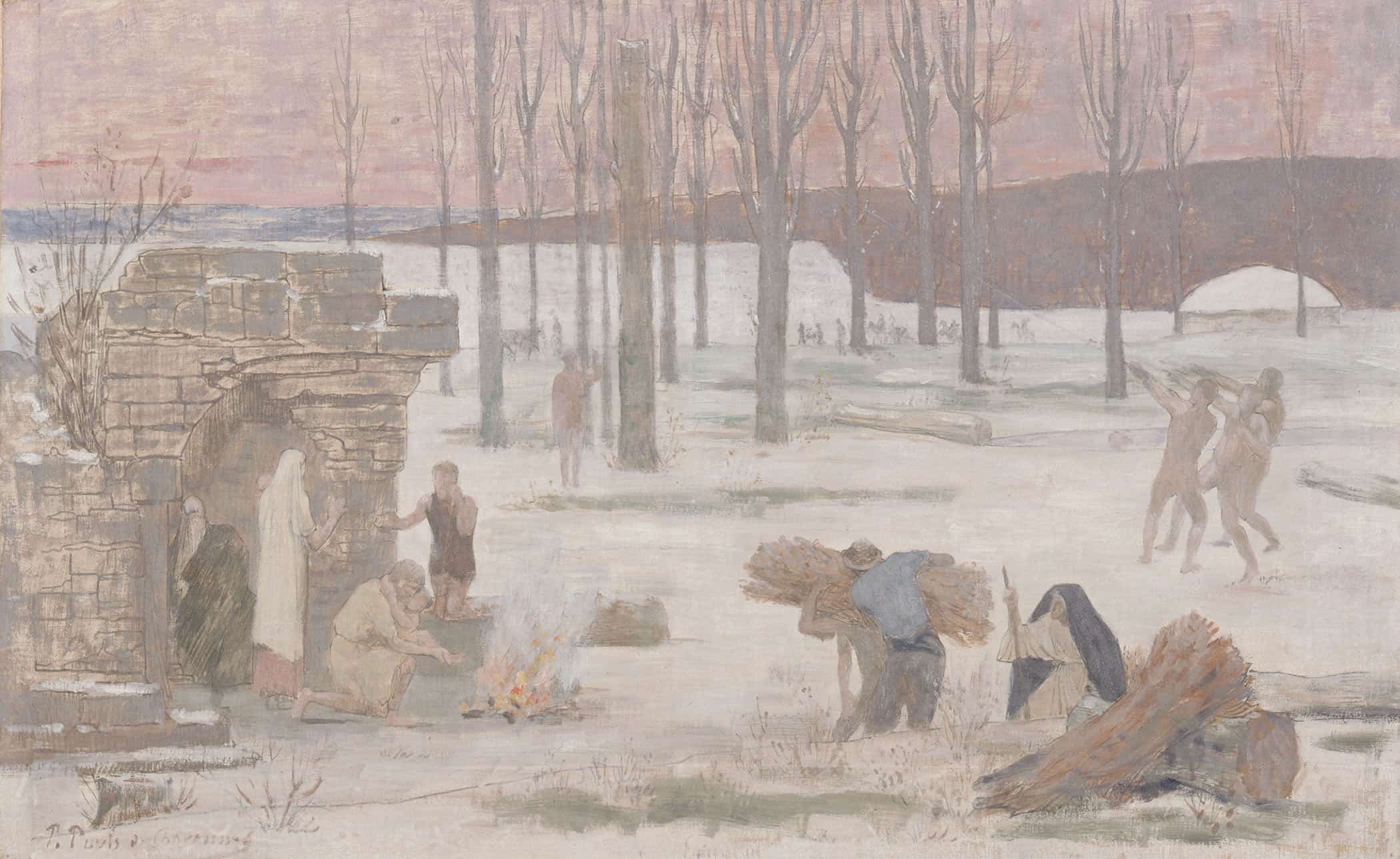 Winter by Pierre Puvis De Chavannes - Image 2