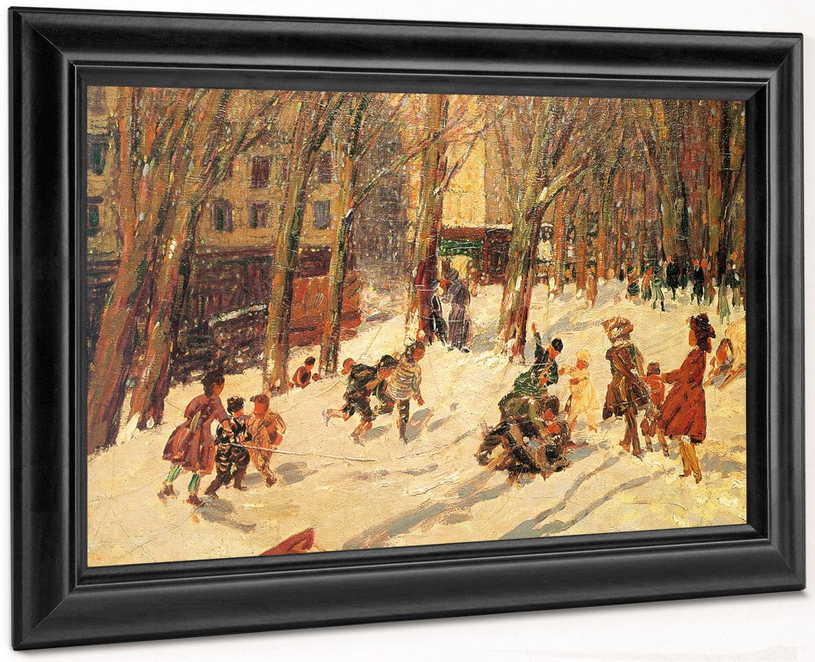 Winter High Bridge Park 1912 By George Luks - Image 8
